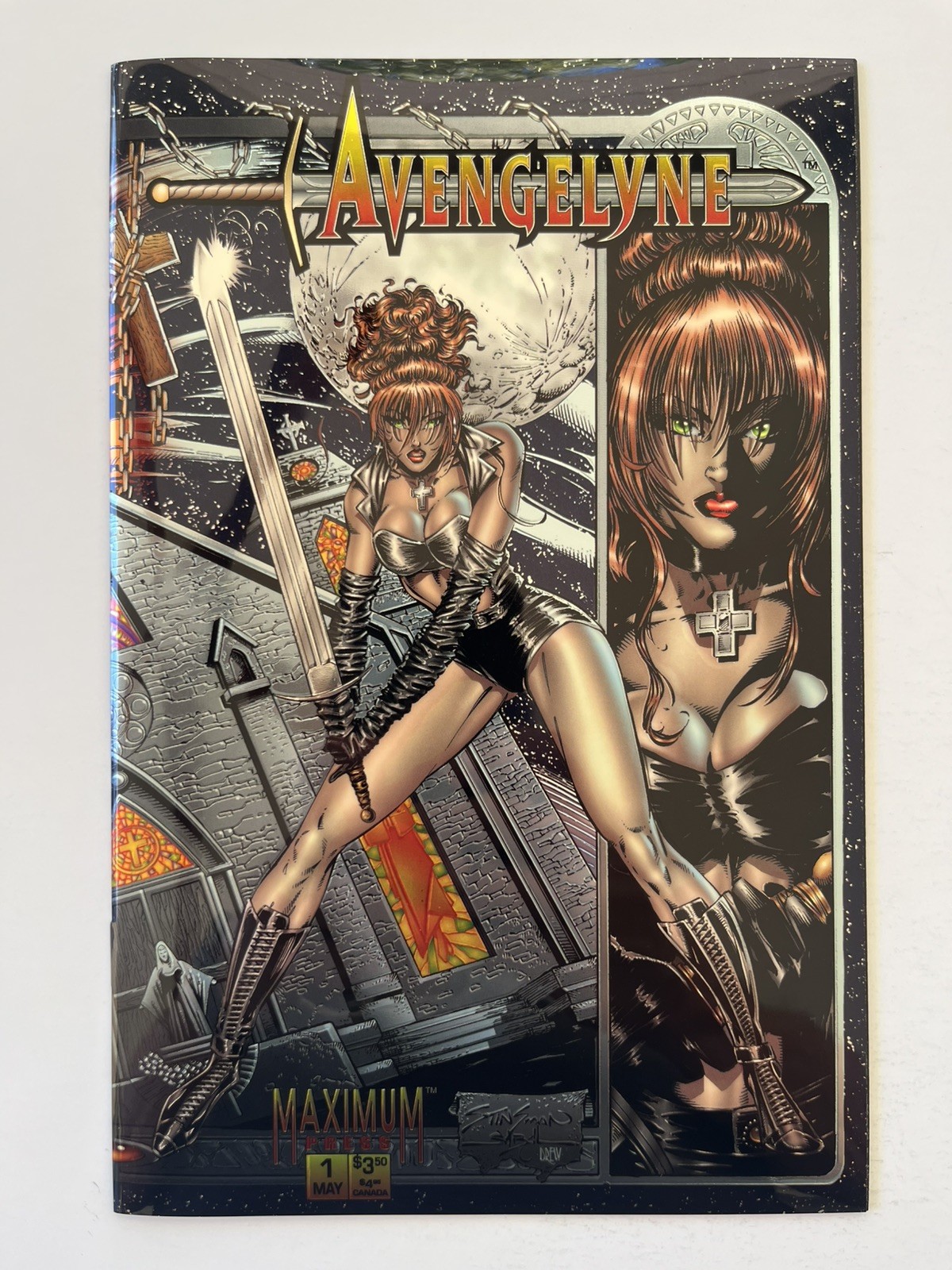 Avengelyne #1 Chromium Cover (Maximum Press) Near Mint Bagged & Boarded NM Avengelyne #1 Chromium Cover (Maximum Press) Near Mint Bagged & Boarded NM