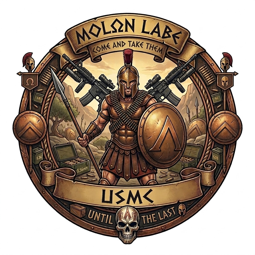 Come And Take Them Spartan USMC Veteran Premium Military Graphics 4\
