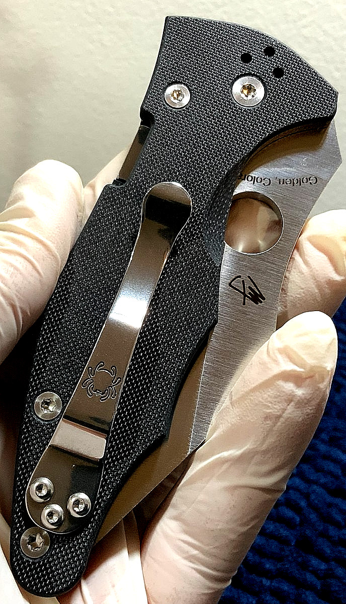 Spyderco YoJimbo *2* Crucible Wharncliffe (C85GP) Minimal Defense Folder Knife