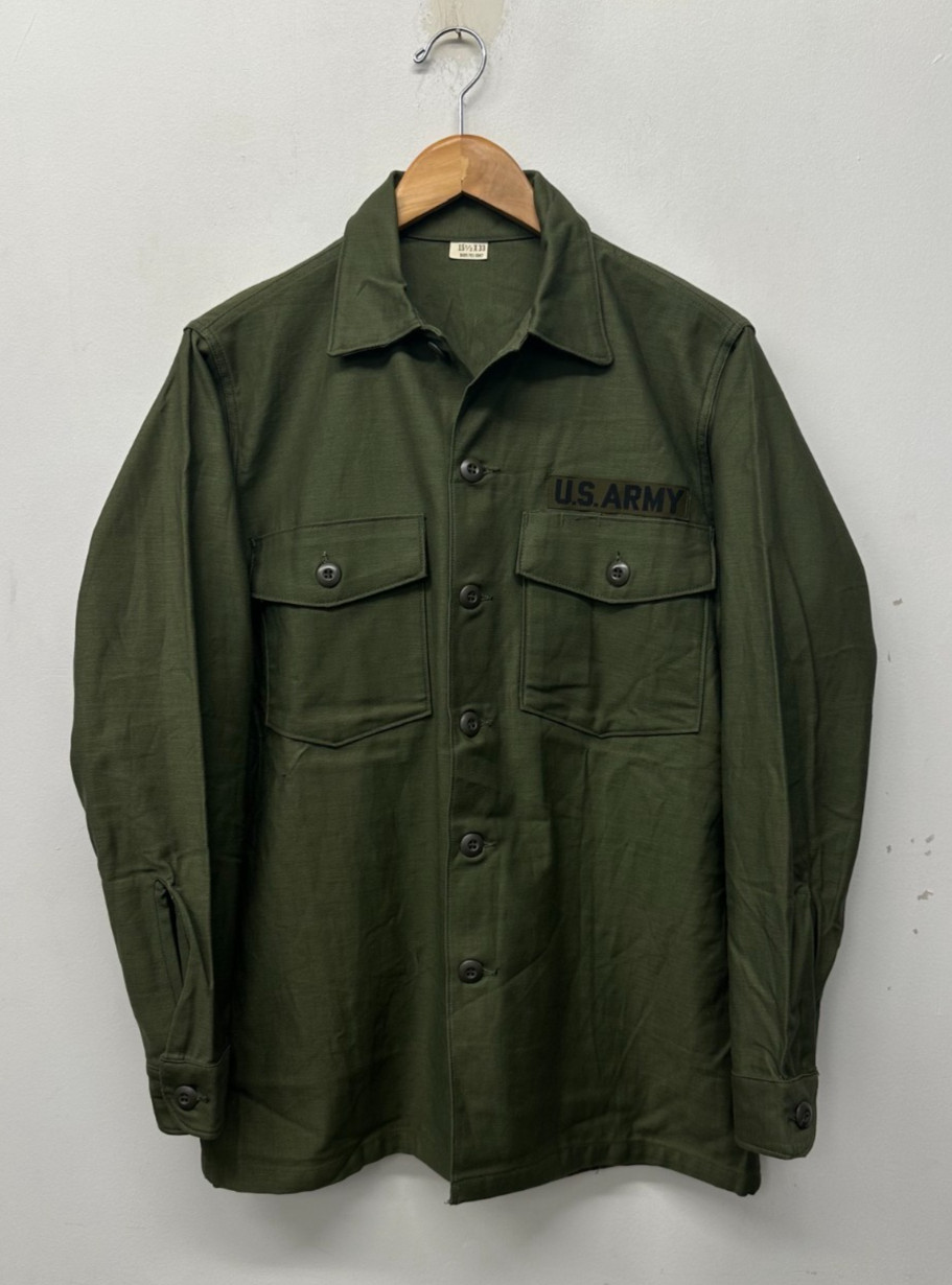 NOS OG-107 Fatigue Shirt, Size 15 1/2 x 33, Dated 1969, US Army, W-57 NOS OG-107 Fatigue Shirt, Size 15 1/2 x 33, Dated 1969, US Army, W-57