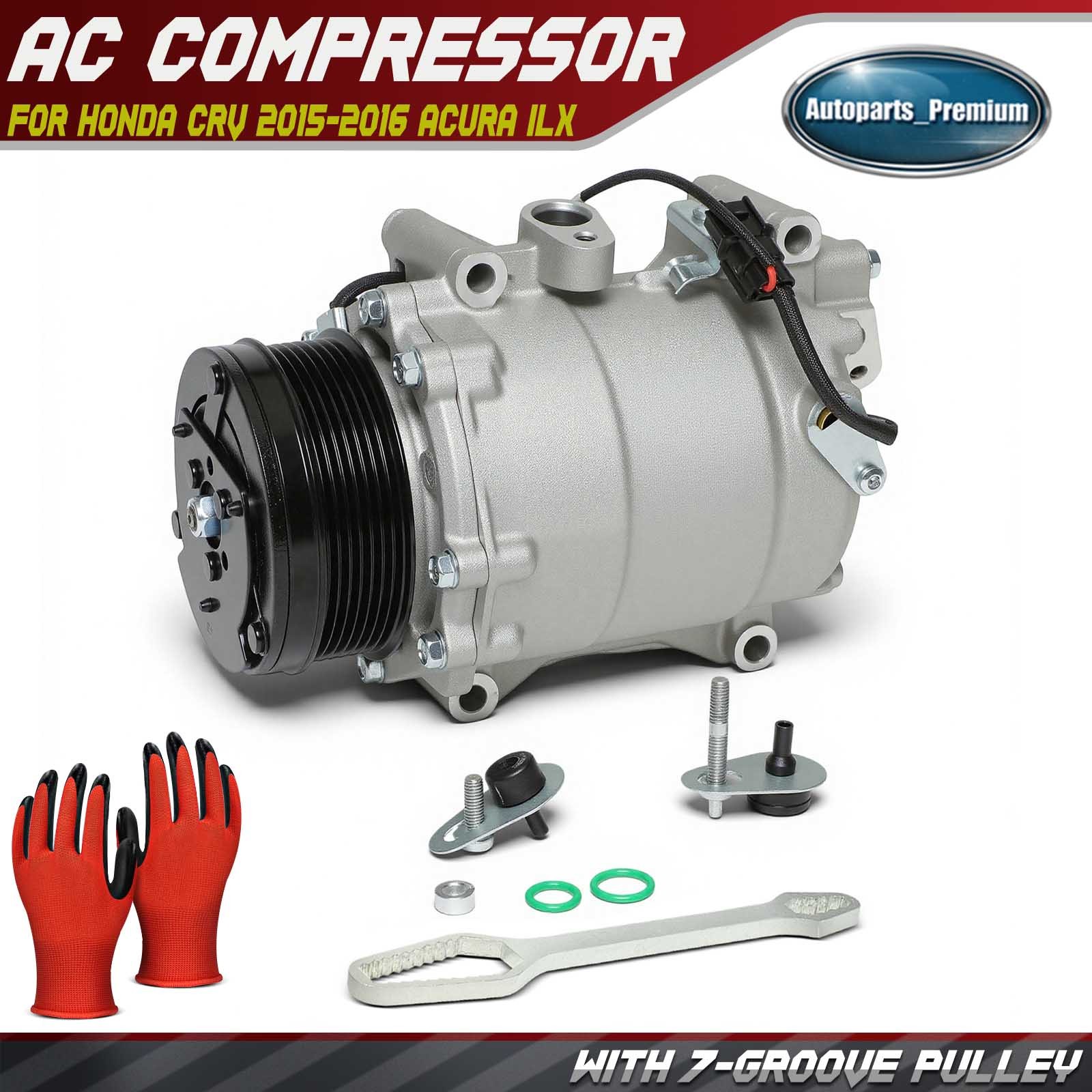 AC Compressor with Clutch for Honda CR-V 2015-2016 Acura ILX 2016-2018 L4 2.4L
