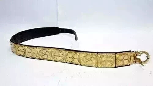 Reenactment Belt Roman Leather Apron Belt Brass Fittings Wearable Legionary\'s