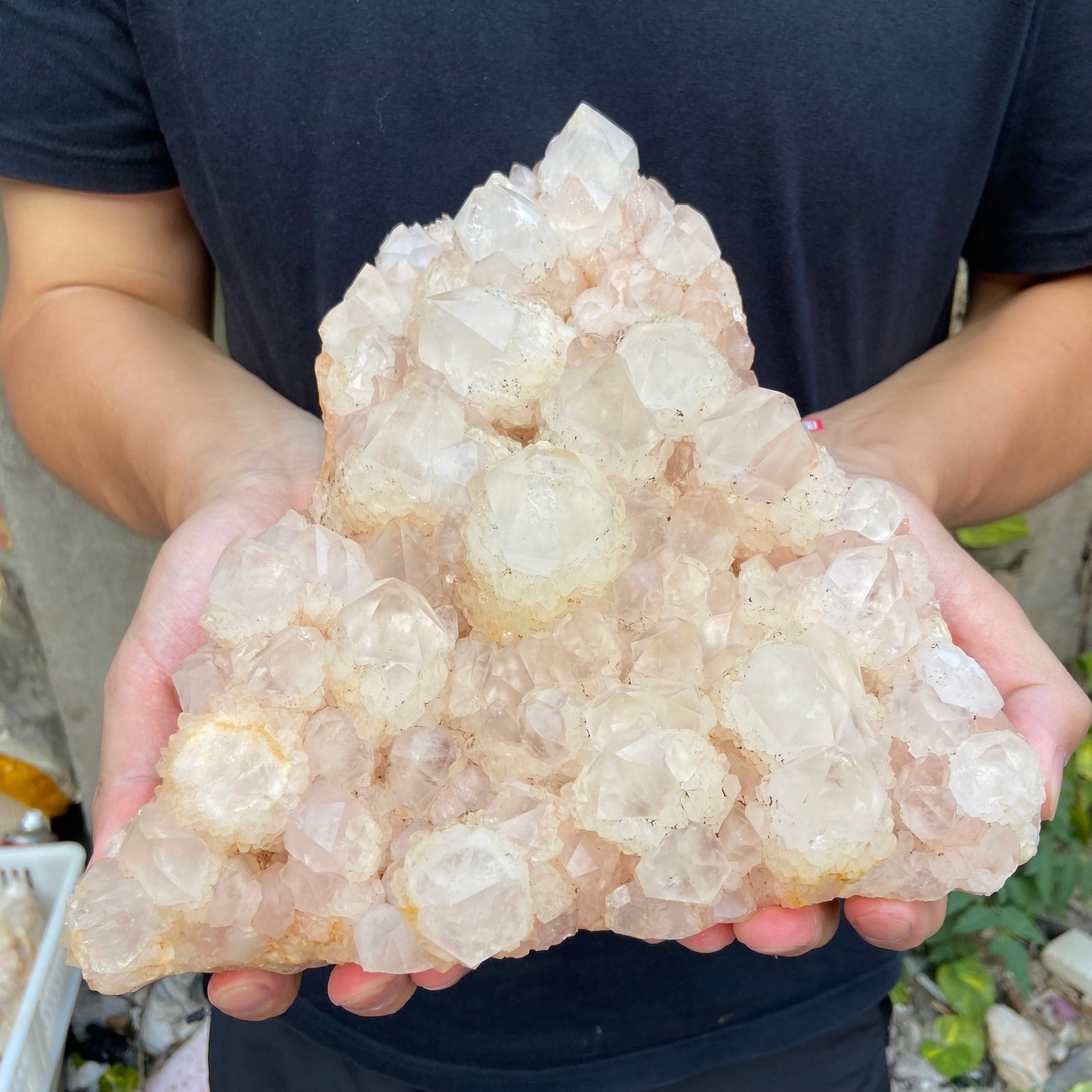 8.9lb Large Natural Clear White Quartz Crystal Cluster Rough Healing Specimen