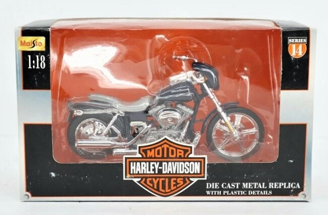 MAISTO 2002 FXDWG CVO HARLEY DAVIDSON SERIES 14 FACTORY PACKAGED NEW