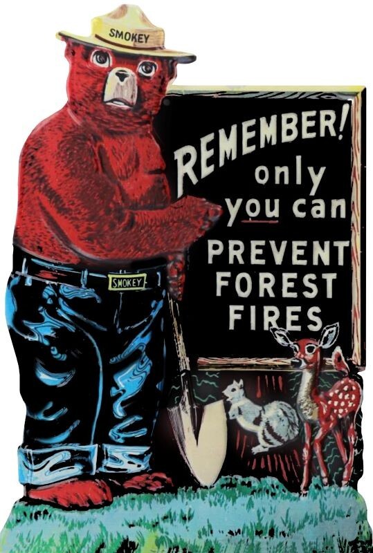 Smokey the Bear Only You Can Prevent Fires NEW Sign: 28\