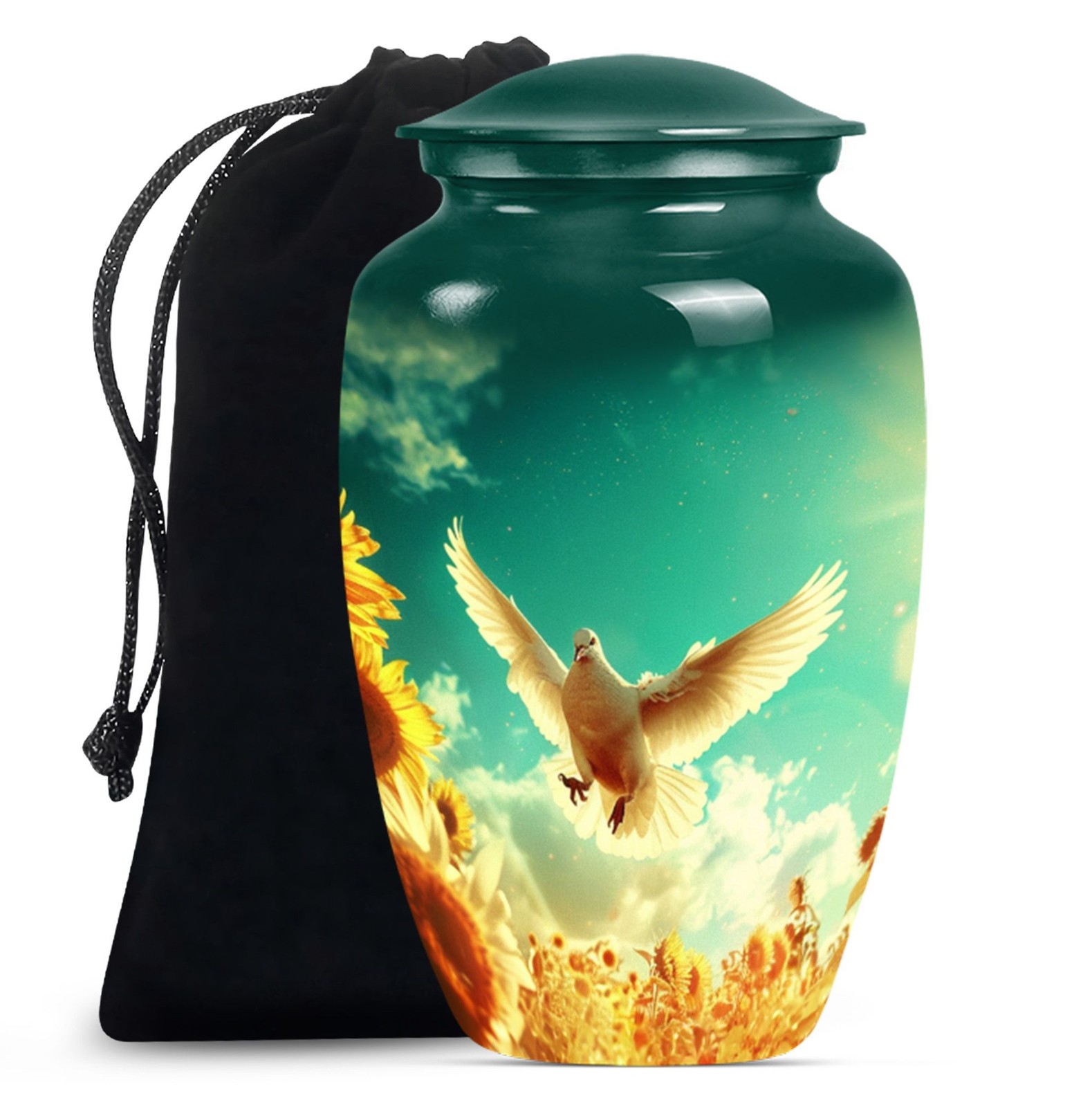 Dove Calm Memorial Urns for Ashes Adult Mother & Dad (10 Inch)