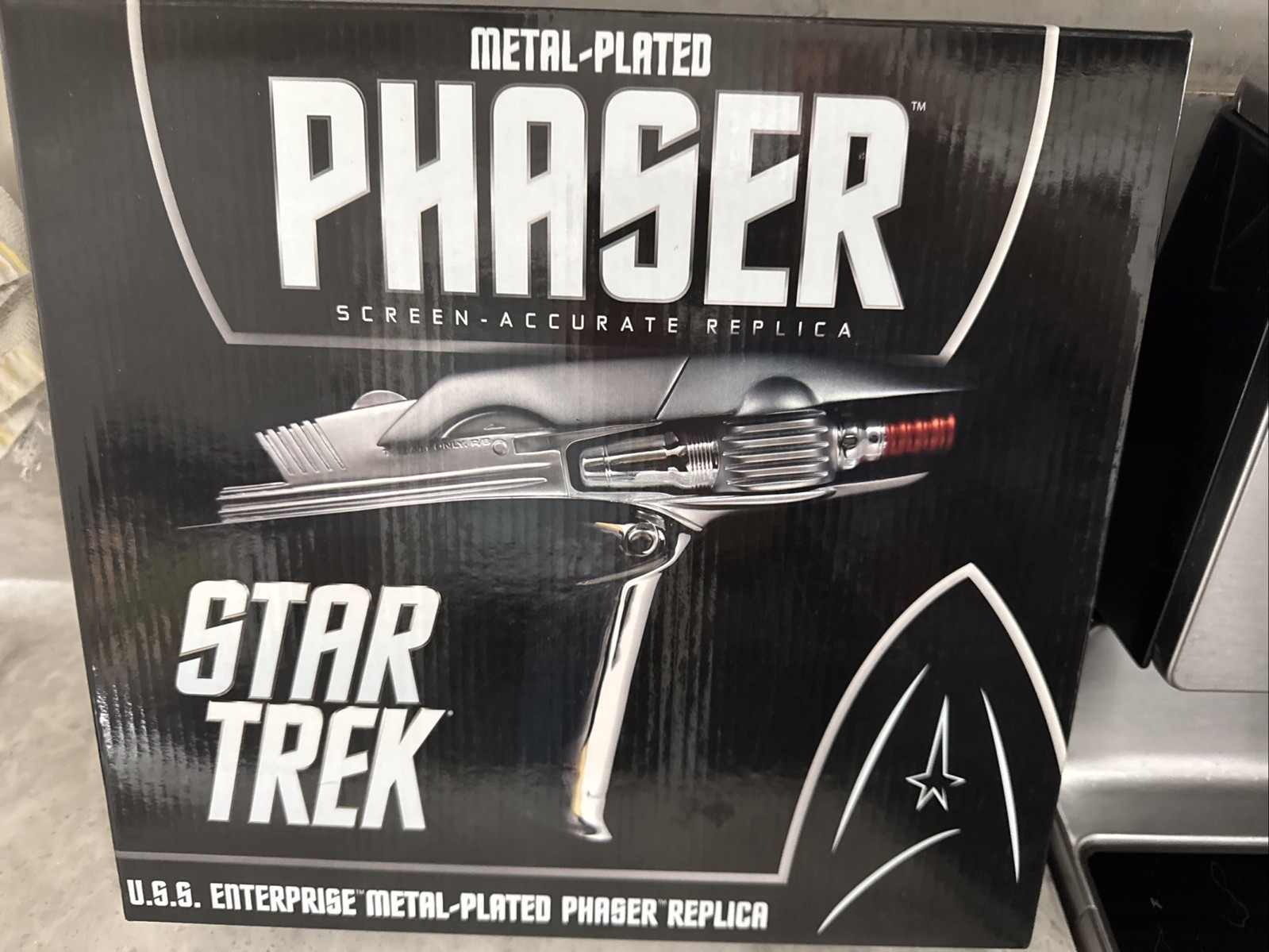 2011 Quantum QMX STAR TREK PHASER Metal Plated Replica New Open Box Fast Ship