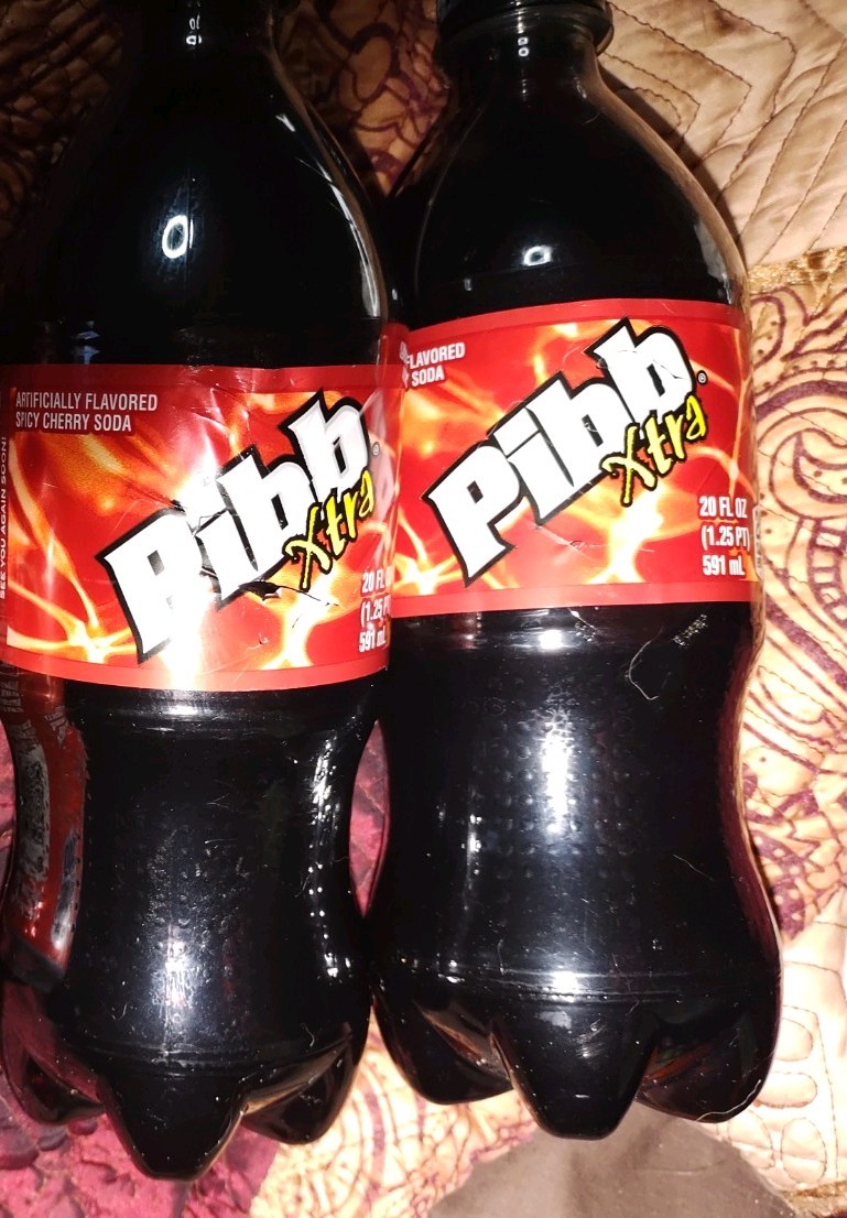 20 oz Pibb Xtra Sealed Bottle lot of 4 discontinued last chance XTREME CHERRY