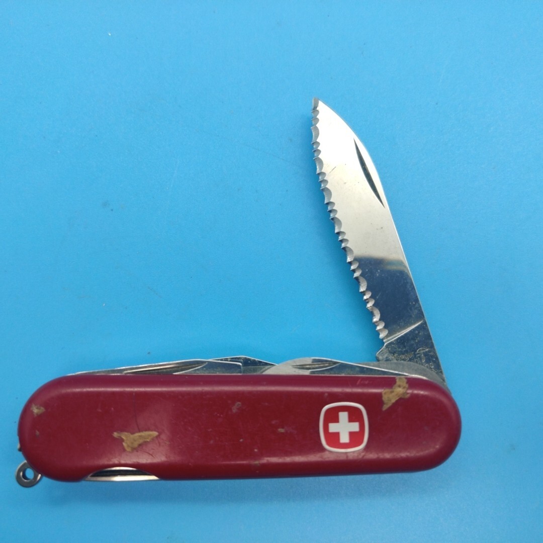Used Wenger Alpine Backpacker Swiss Army knife Serrated Used Wenger Alpine Backpacker Swiss Army knife Serrated