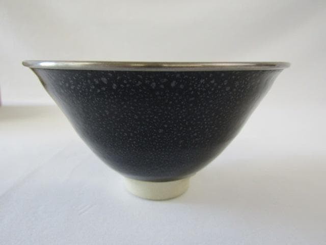 Tea Utensils Y6-0709 Shimizu ware by Yasutaka Yuteki Tenmoku Bowl Father Living