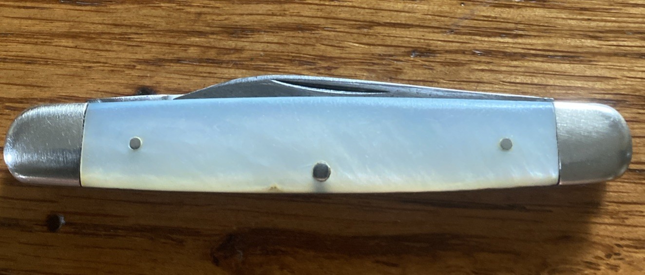 SCARCE ANTIQUE VINTAGE REMINGTON PEARL KNIFE 1920 -40 R7854 FULL ETCH 