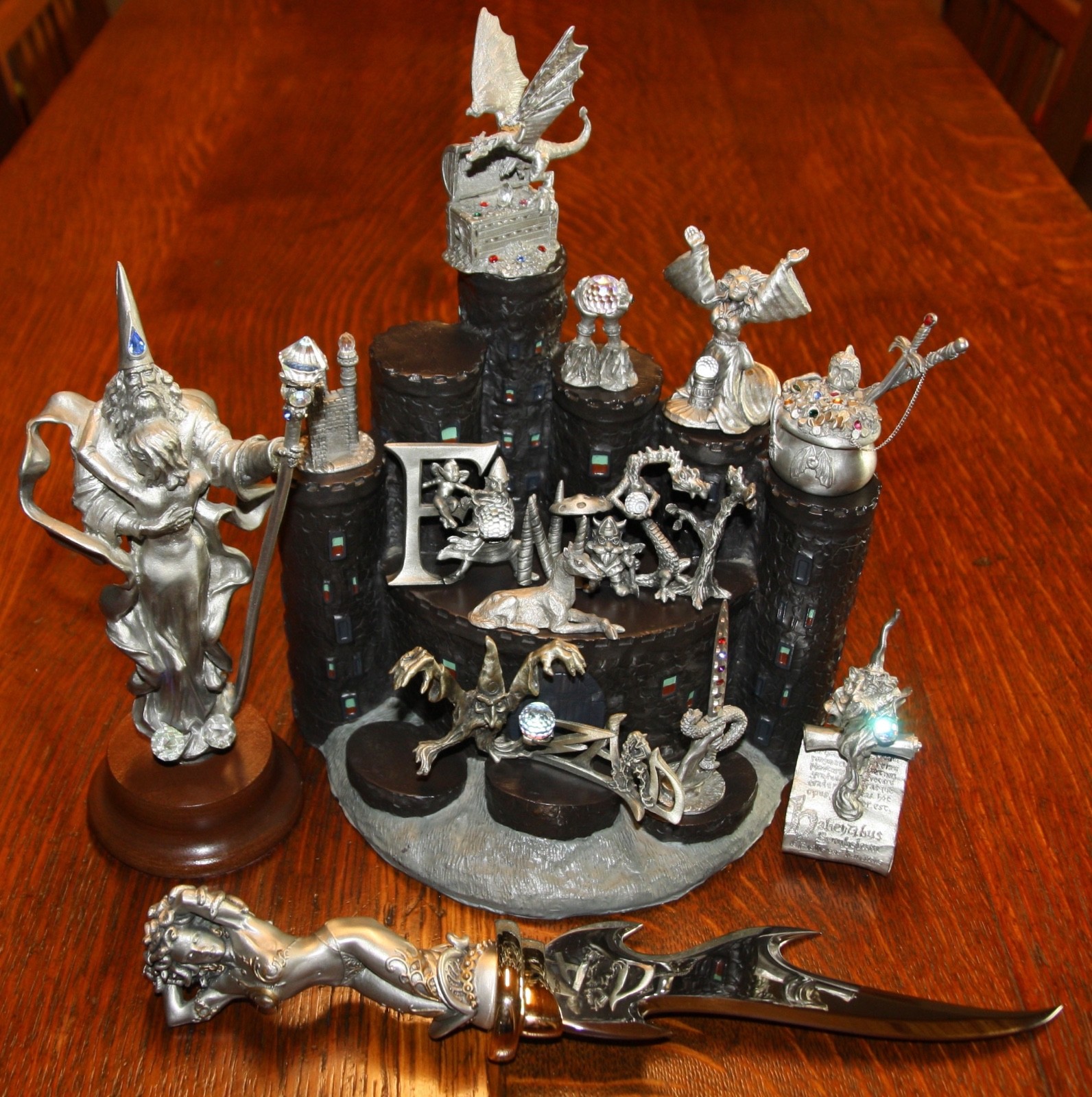 Vintage Spoontiques Boris Vallejo Ray Lamb Pewter Image Fantasy  Figurine Lot