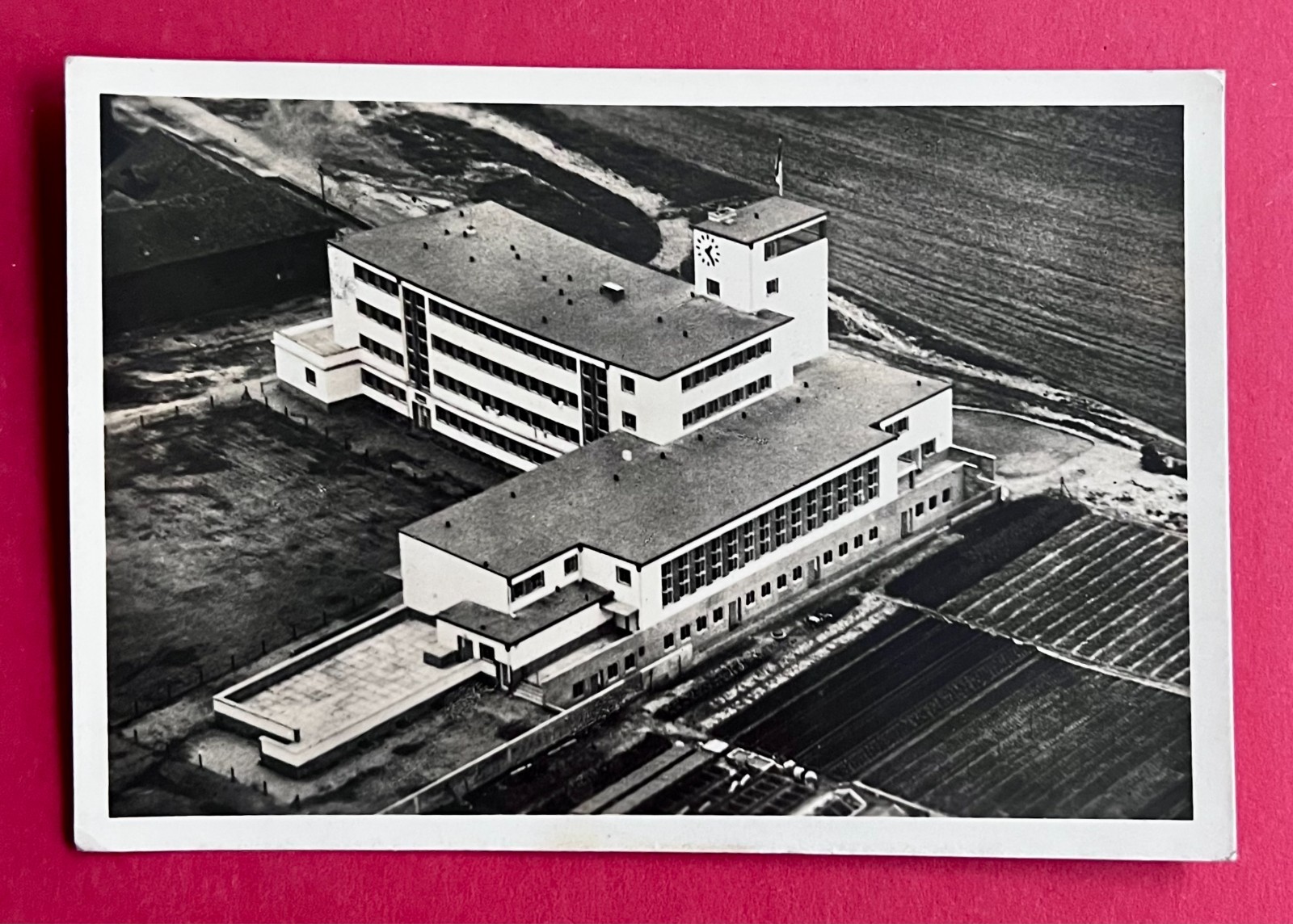 Photo postcard Frankfurt am Main 1932 House of Youth aerial photo aerial photo (178754