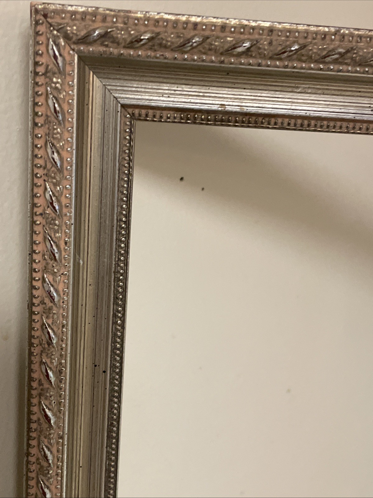 VTG Picture Frame Champagne ornate Detail  Edges Art  21.75 X 17.75” (20” X16”)