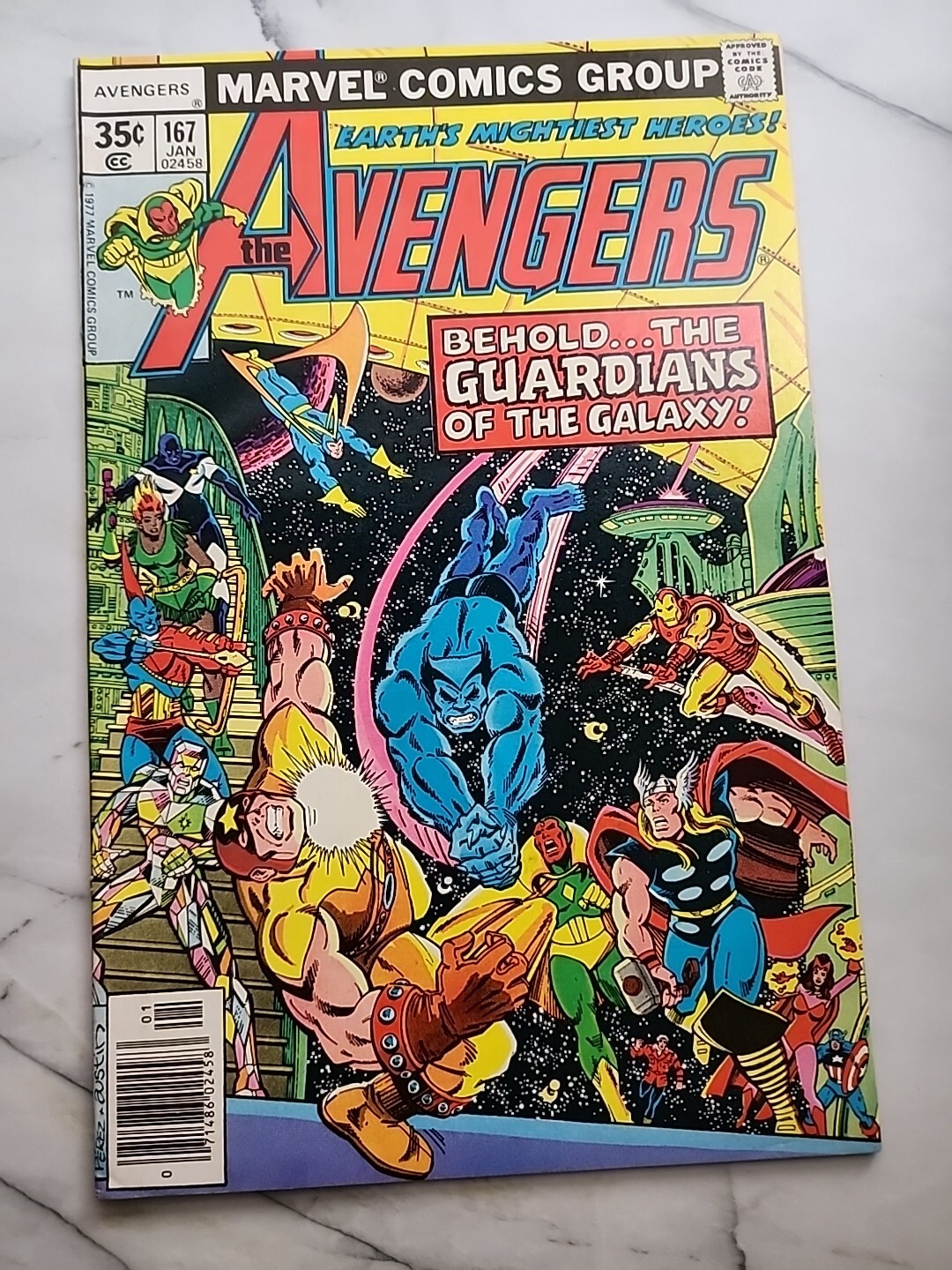 Avengers 167 January 1978 George Perez Guardians Of The Galaxy 