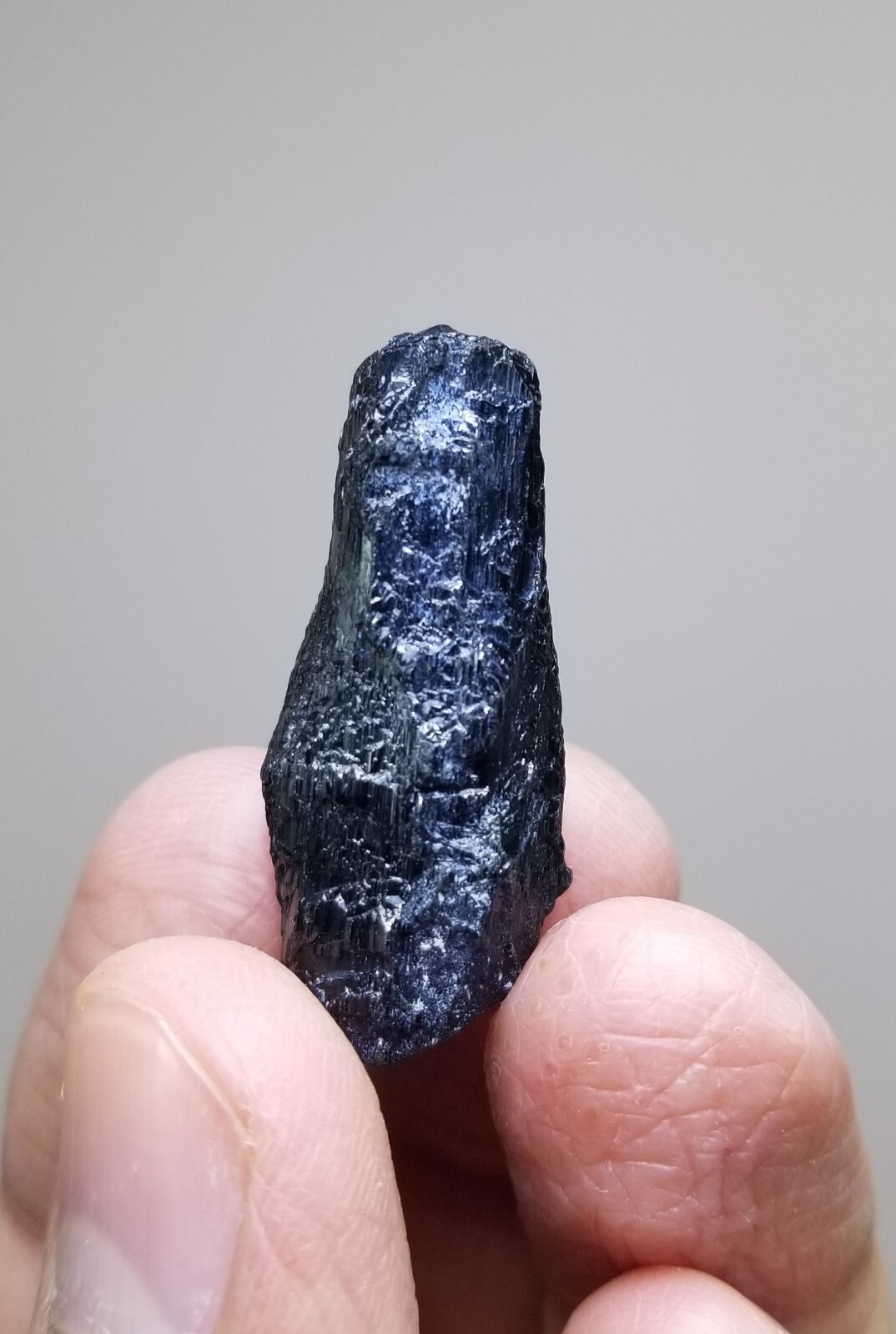Natural rare unusually etched Black Tourmaline crystal 10 Grams Natural rare unusually etched Black Tourmaline crystal 10 Grams