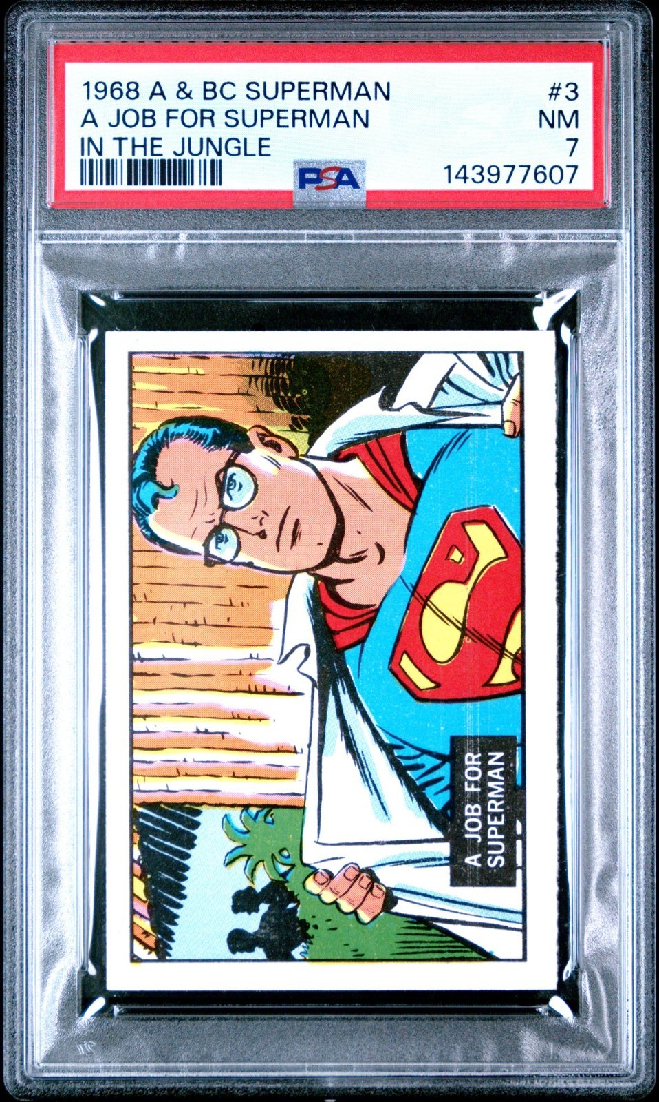 1968 A & BC SUPERMAN IN THE JUNGLE 3 A JOB FOR SUPERMAN PSA 7
