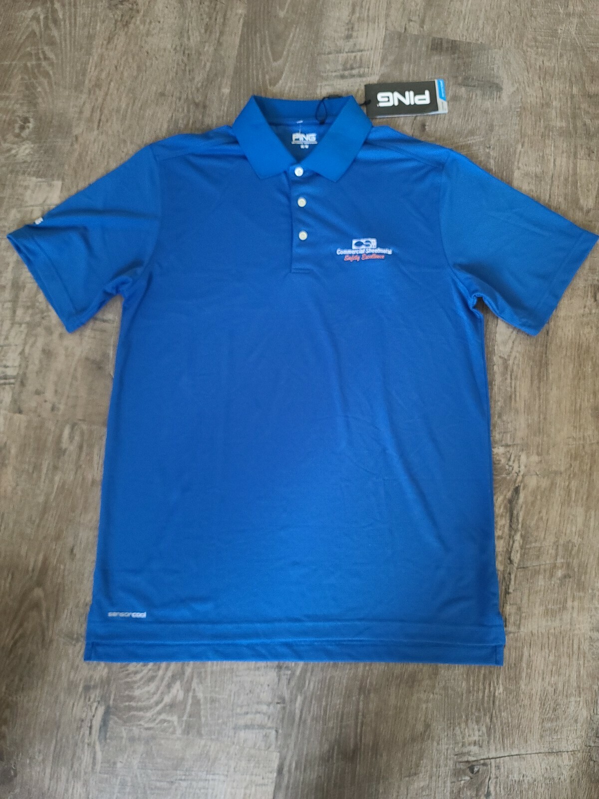 Ping sensorcool Blue GOLF lightweight Shirt polo nwt commercial sheetmetal sz m