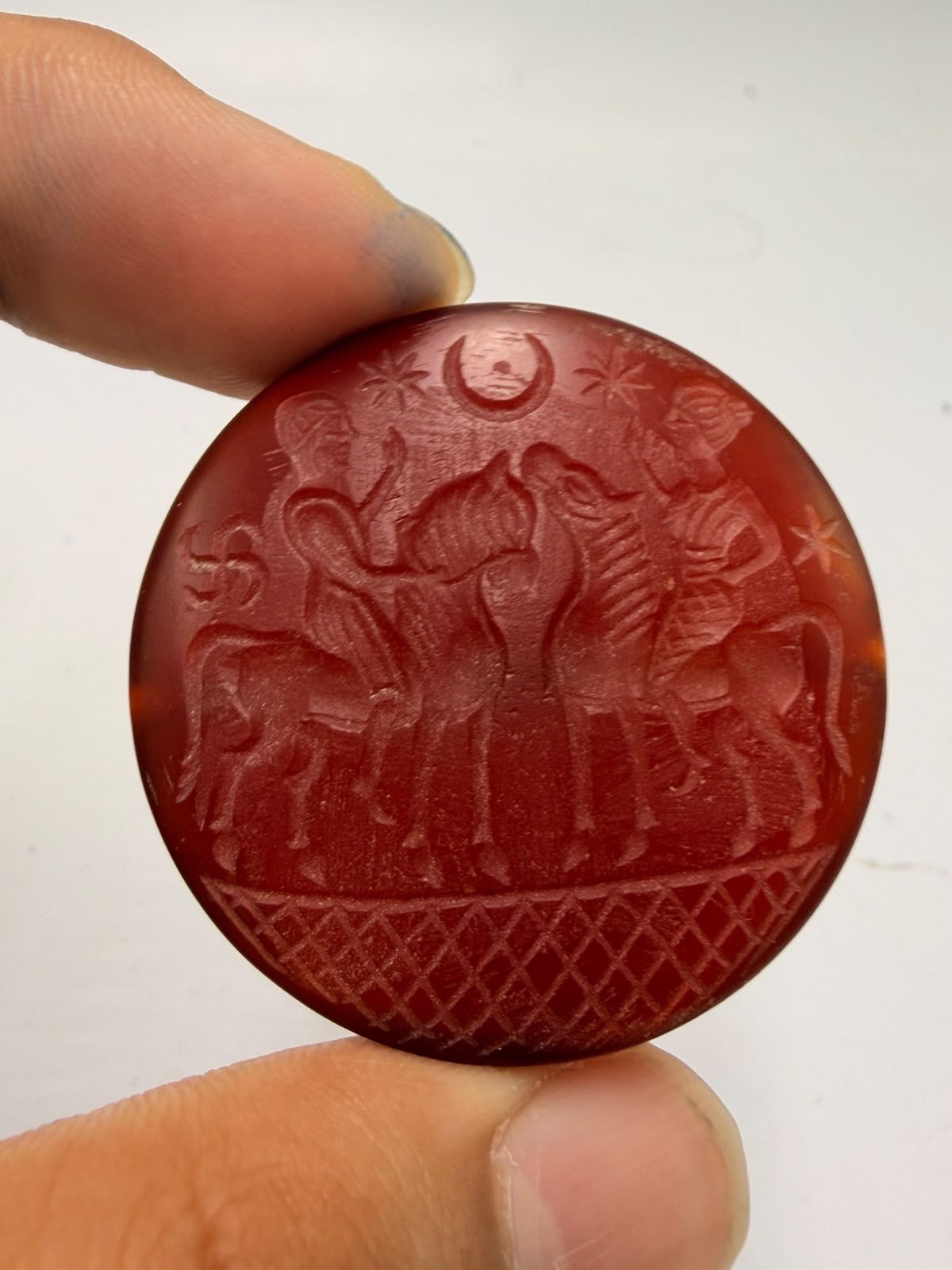Stunning Rare Kings Roman Old Agate Seal Intaglio Stone Stamp