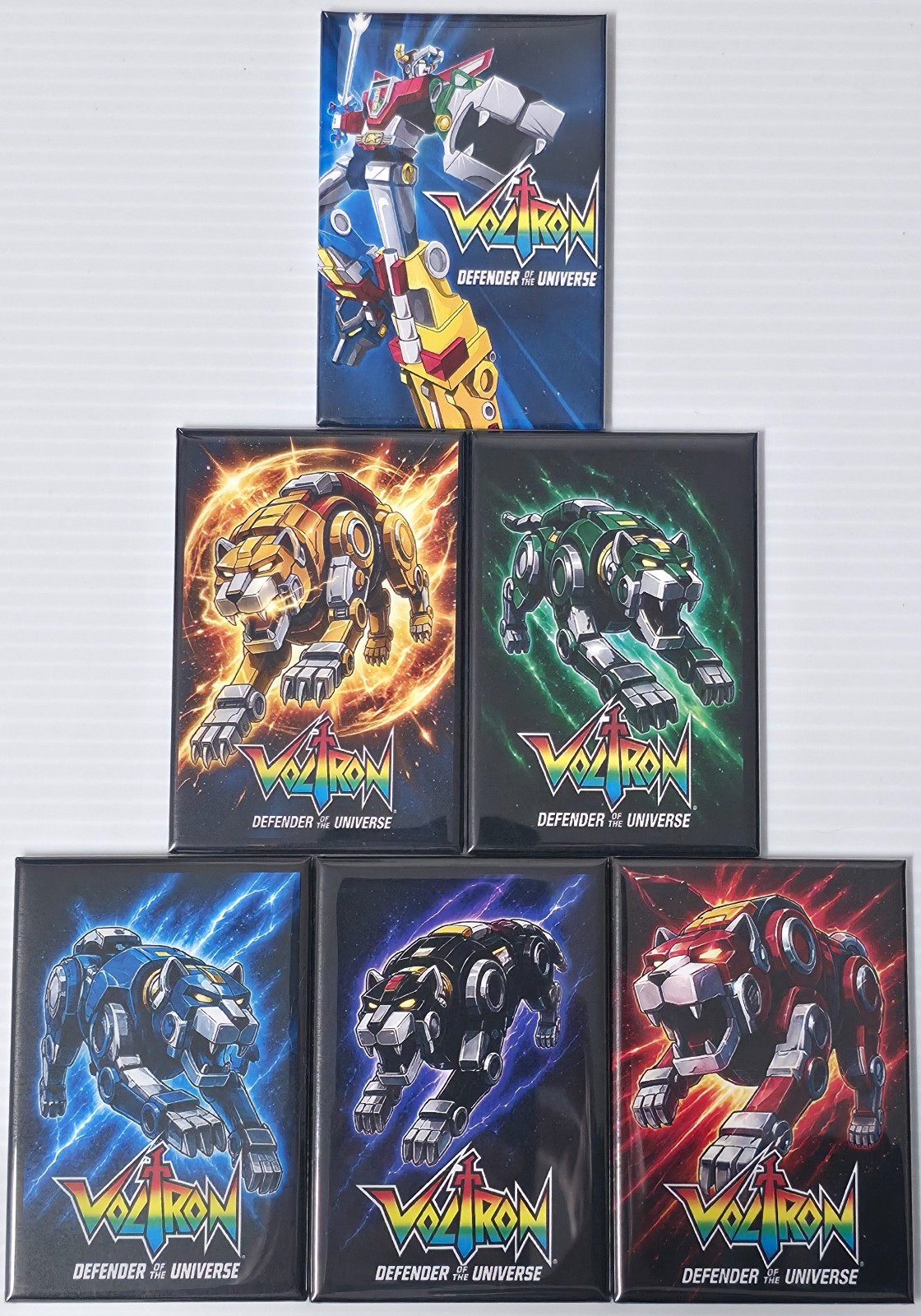 Voltron Retro Robot Lion Defender 6 PACK 2x3 MAGNET  Collectible
