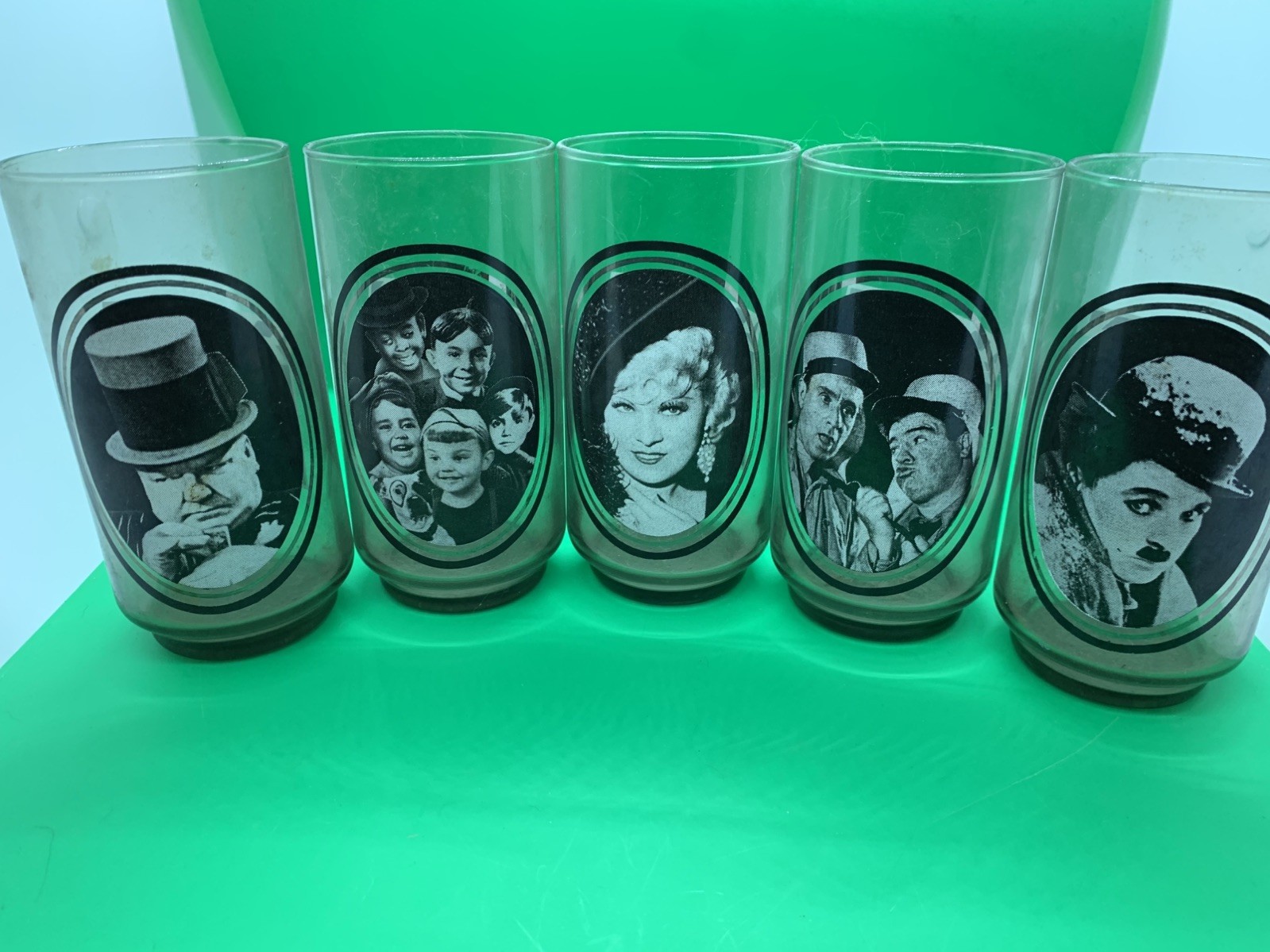 VINTAGE 1979 ARBY\'S COLLECTOR SERIES MOVIE STARS SET OF 5 Glasses