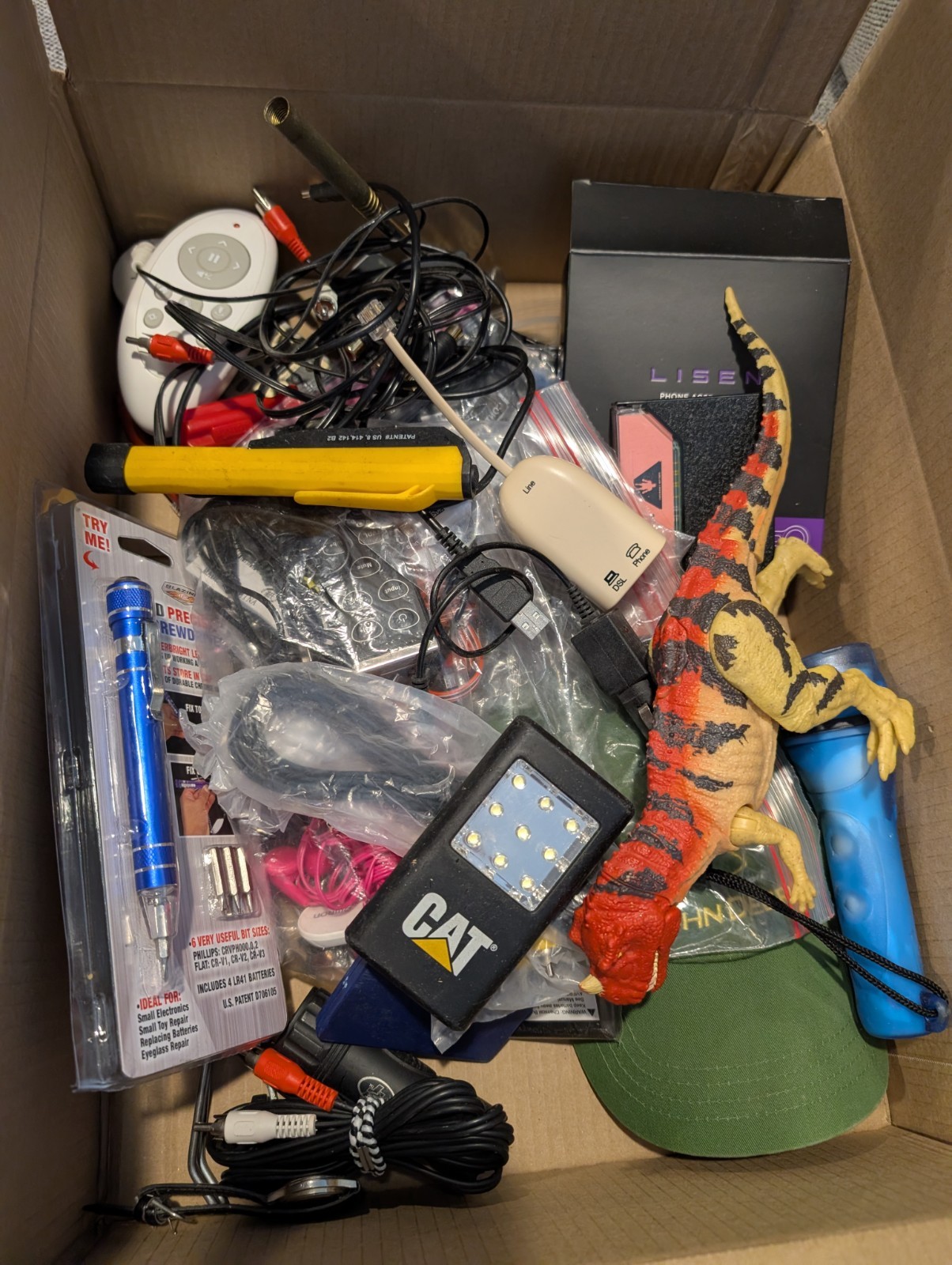Junk Drawer Lot Coins,watch, Toys, Tools, Hat, Flashlights + Alot More See Pics