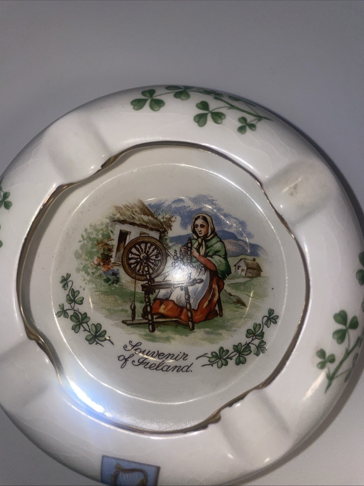 Ireland Souvenir Ash Tray Vintage Irish Souvenir Brand Made In Allow