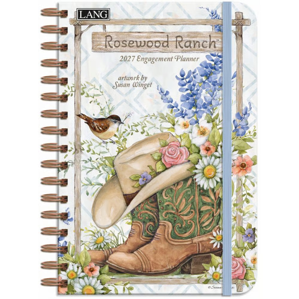 Lang Brands,  Rosewood Ranch Spiral 2027 Engagement Planner by Susan Winget