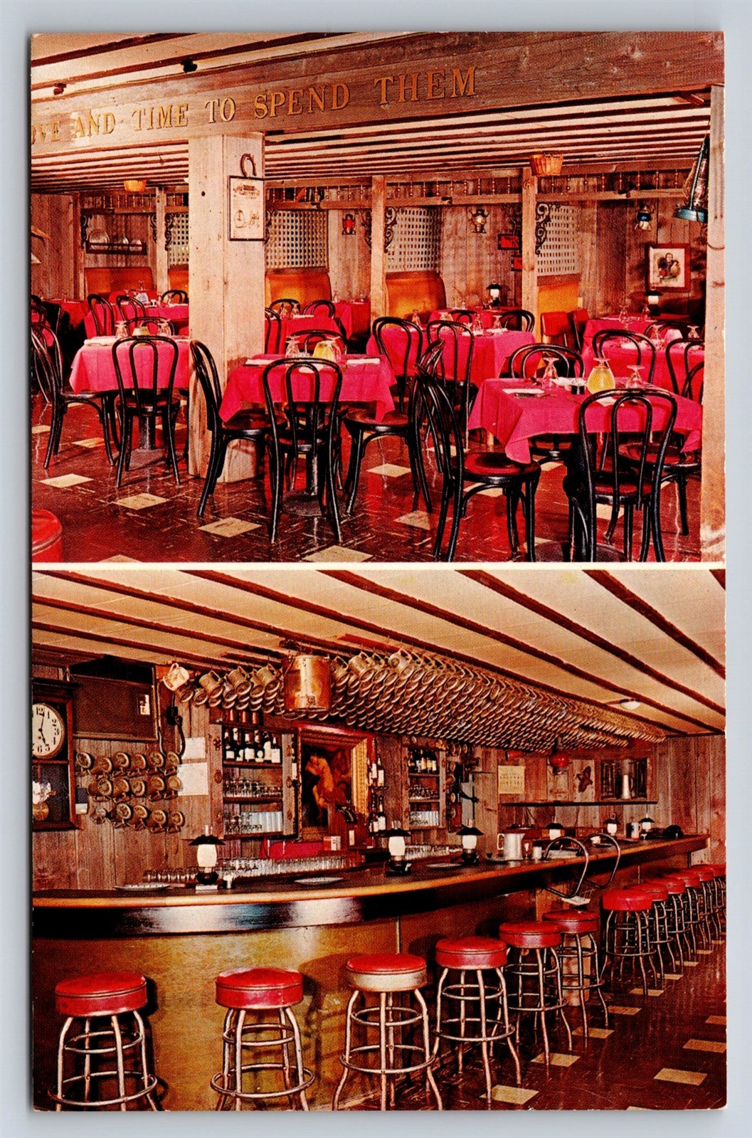 Postcard York PA Bud Boyer's Rathskeller Restaurant US 30 c1960s BB15