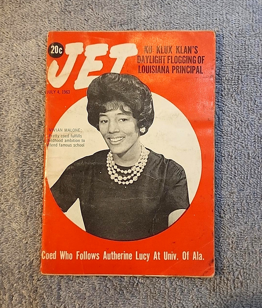 JET Magazine July 4 1963 Vivian Malone KKK Medgar Evers Malcolm X Civil Rights