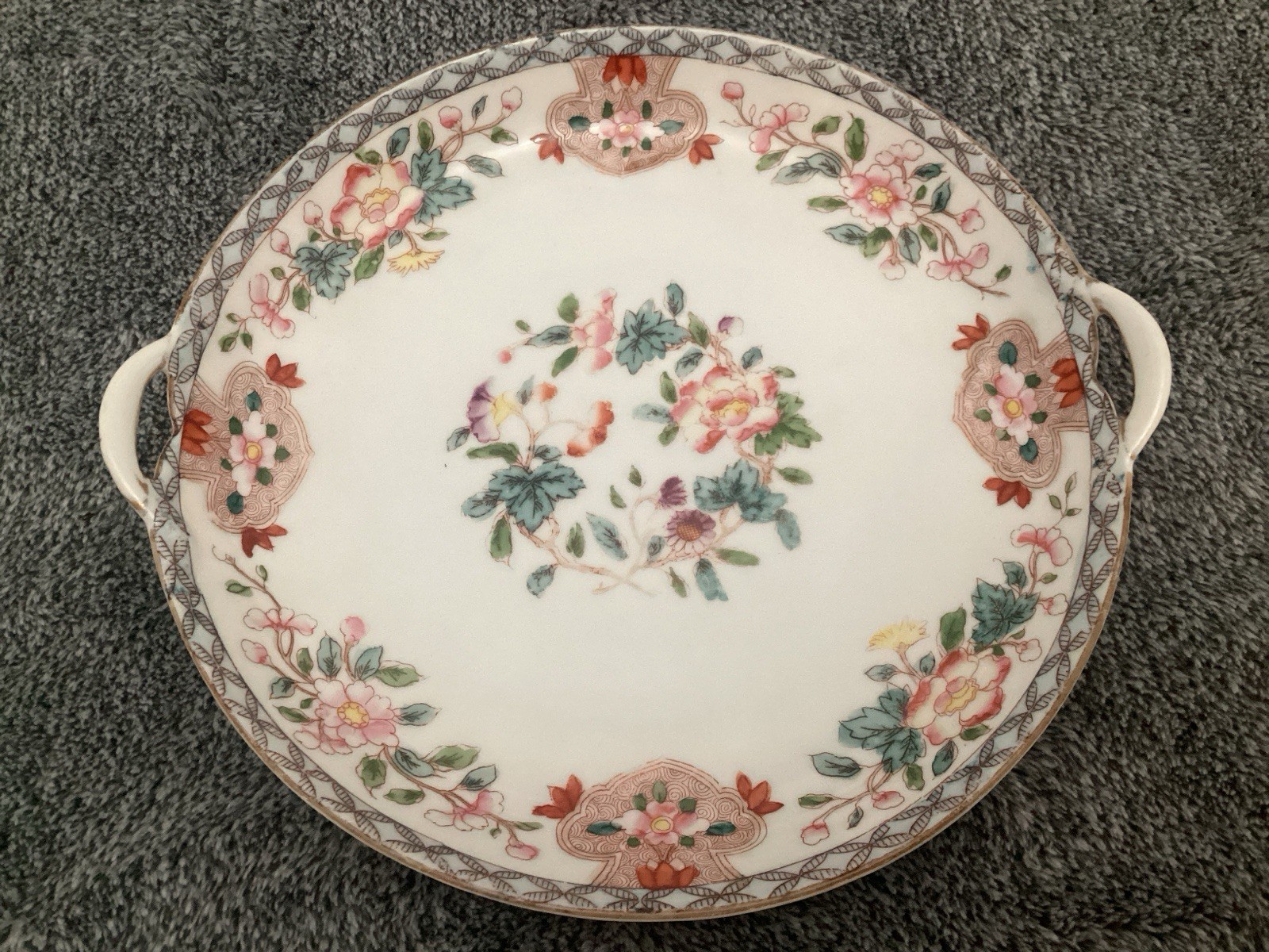 Vintage NORITAKE Nippon 9 1/2” Double Handle Plate/Platter