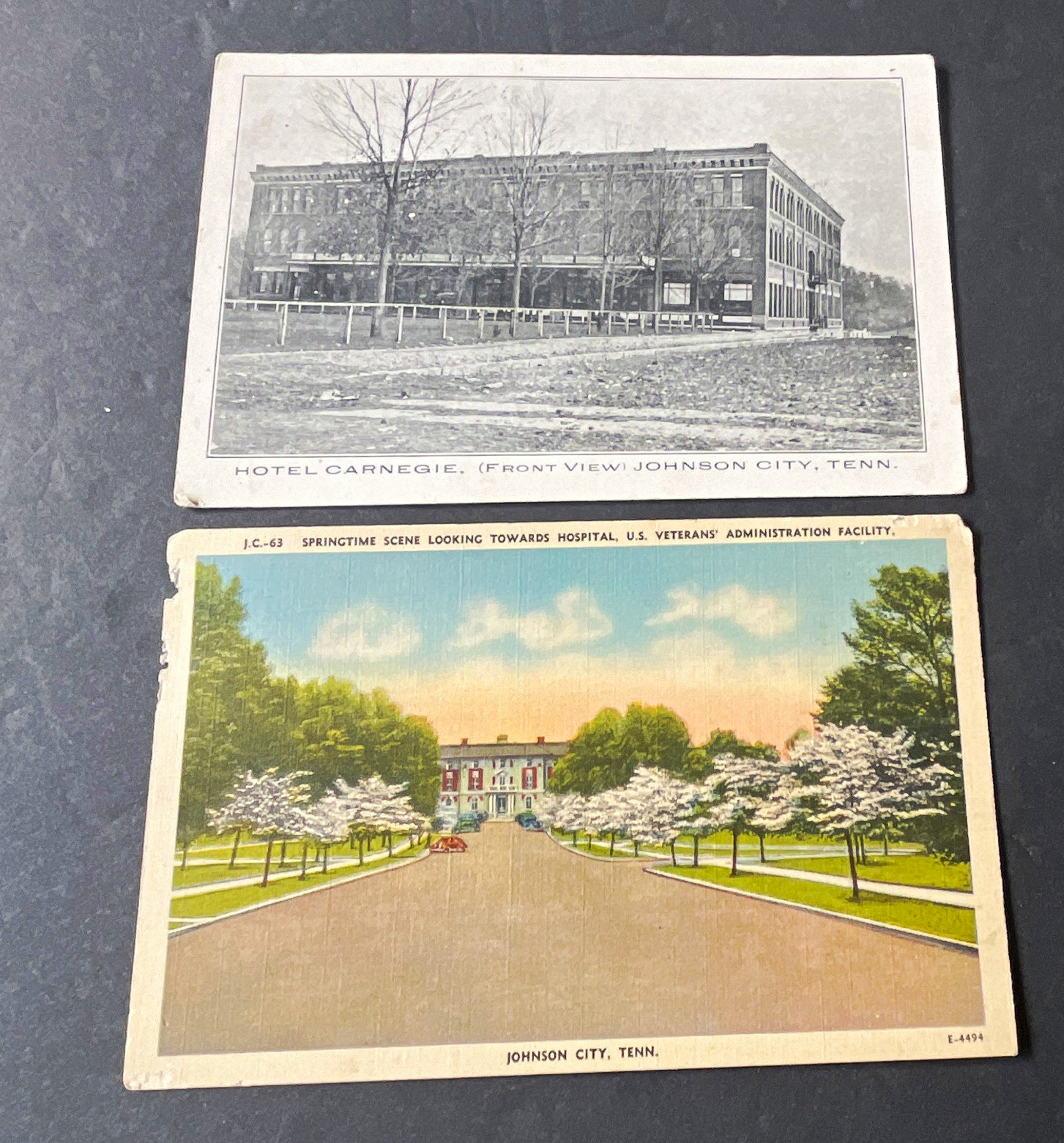 Johnson City TN Hotel Postcards Lot of 2, Cities & Towns Theme, Paper