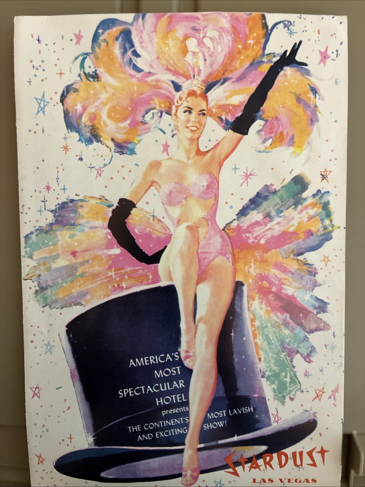 1963 Vintage Stardust Hotel Las Vegas Le Lido de Paris Cabaret Show