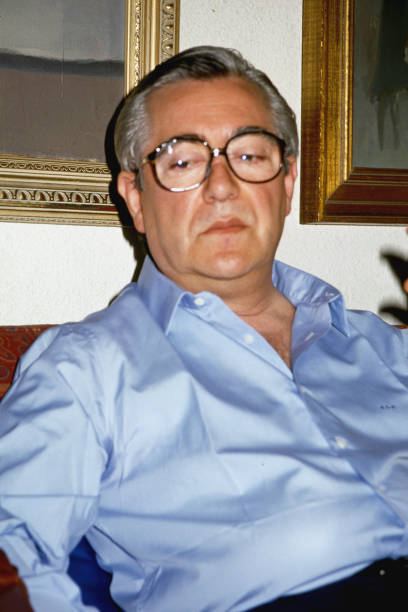 Spanish actor and humorist Jose Luis Coll Madrid Spain 1999 Old Photo