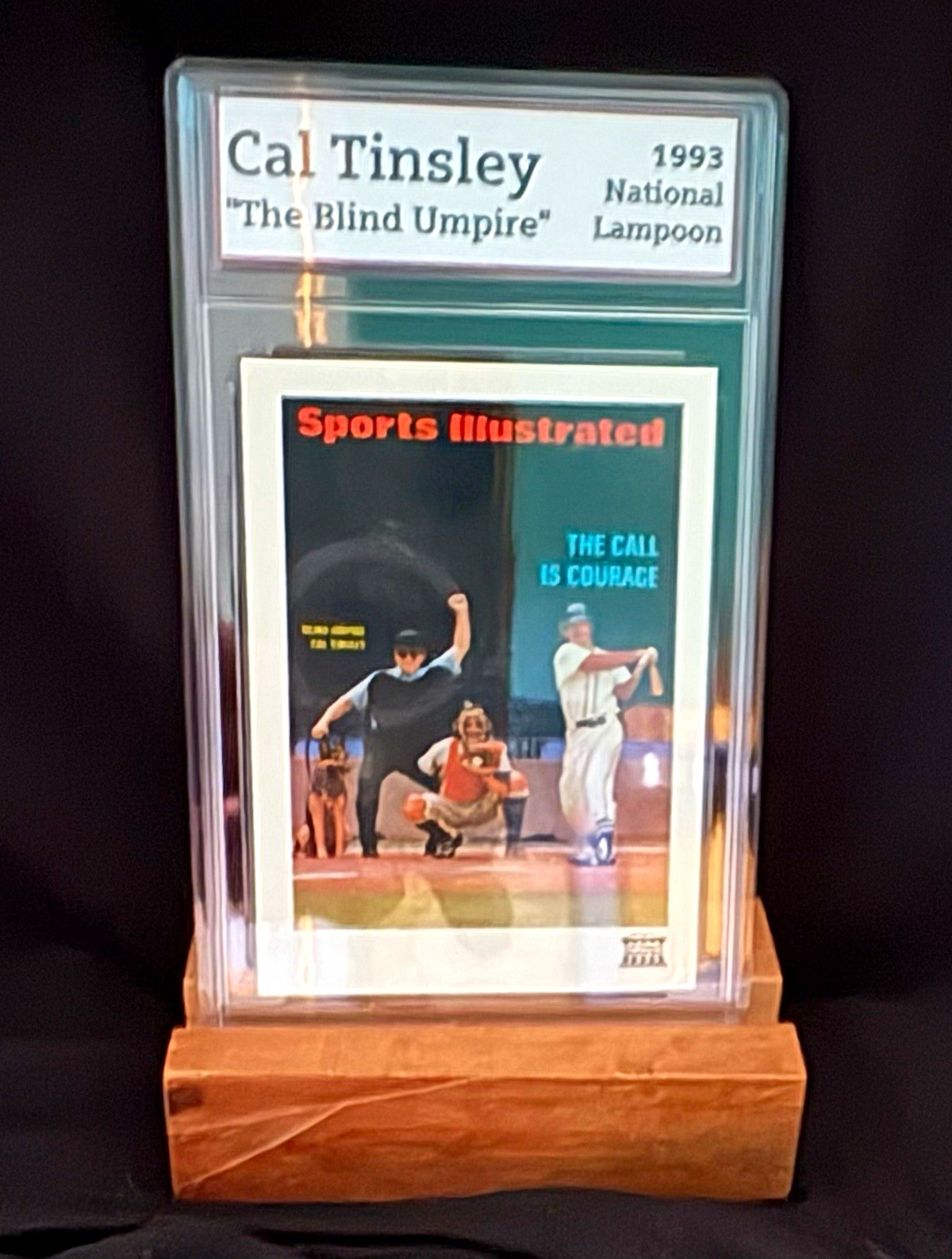 1993 National Lampoon The Blind Umpire Card #43 Vanity Slab w/slab
