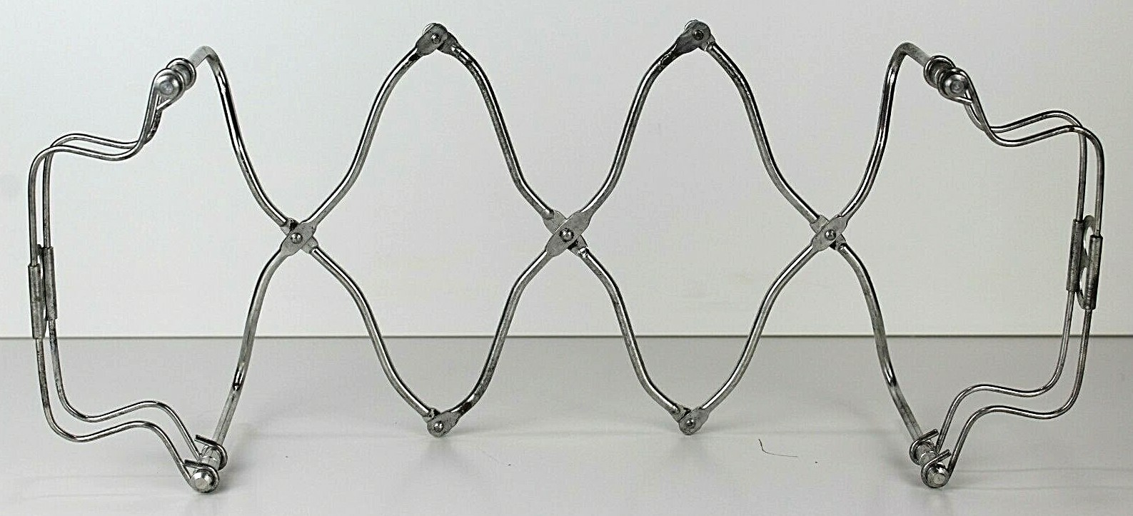 Vintage 50\'s Silver Rosti Expandable Trivet Casserole Dish Holder Made In Italy