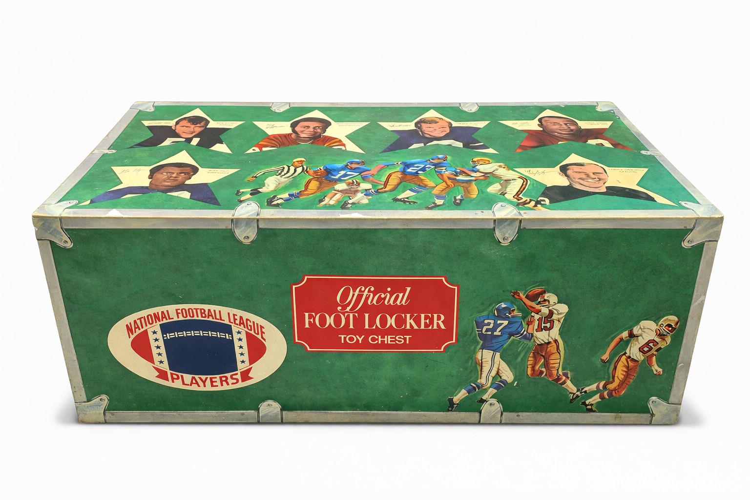 1971 Vintage NFL Football Toy Chest Foot Locker Bradshaw Butkus Kelly Page