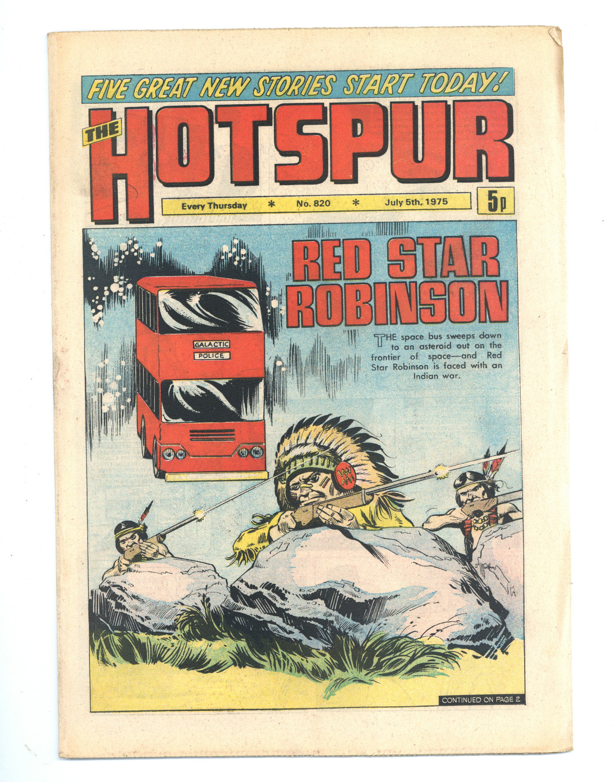 Hotspur #820 FN+ 6.5 1975