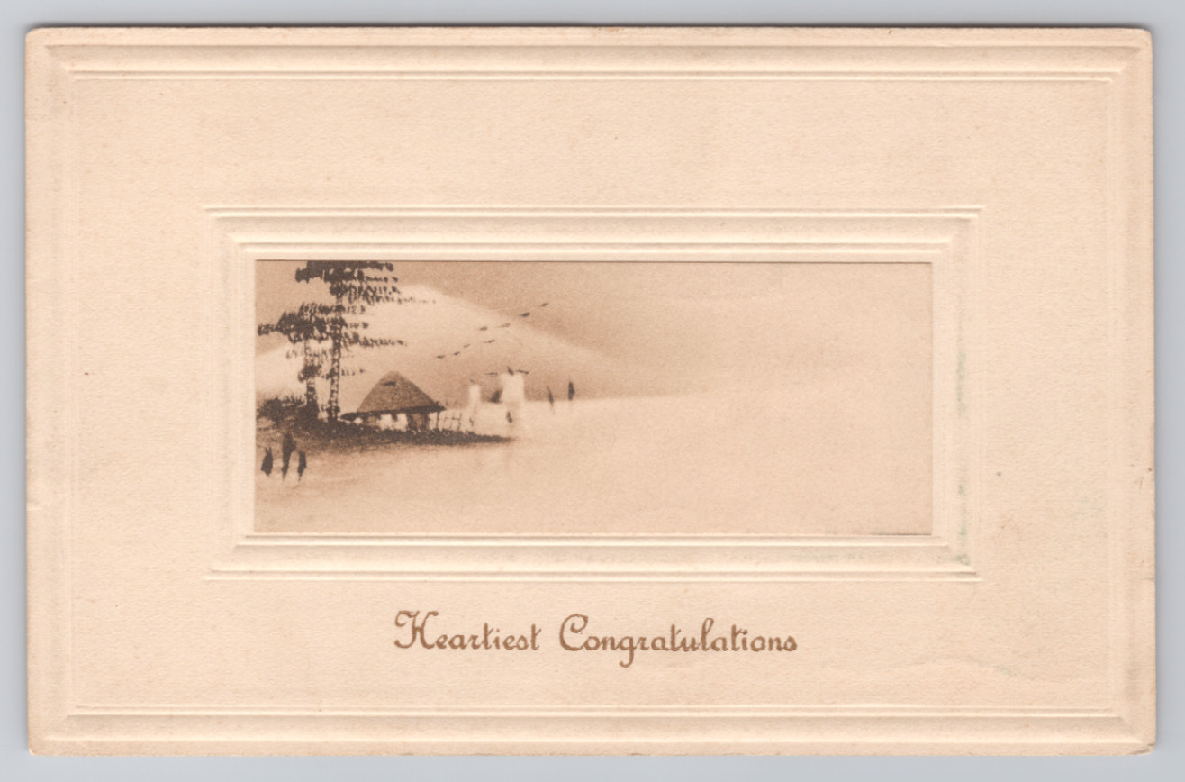 Postcard 1912 Heartiest Congratulations Greenville, Ohio Postcard 1912 Heartiest Congratulations Greenville, Ohio