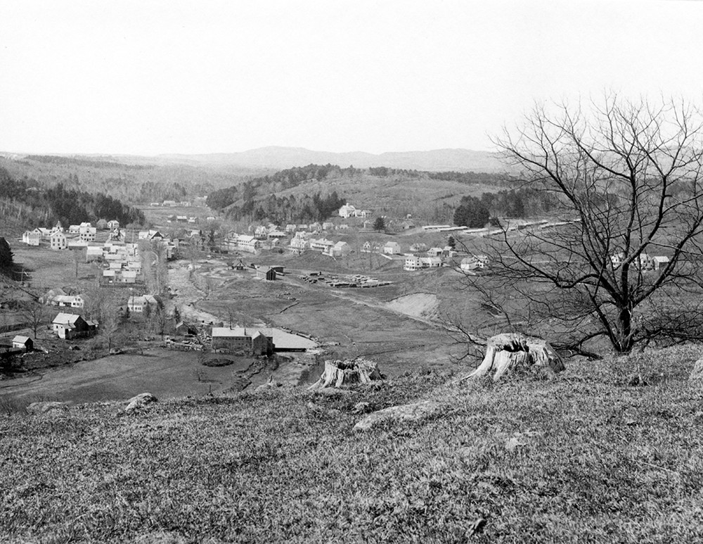 1896 Aerial View of New Boston, NH Old Photo 8.5\ 1896 Aerial View of New Boston, NH Old Photo 8.5\