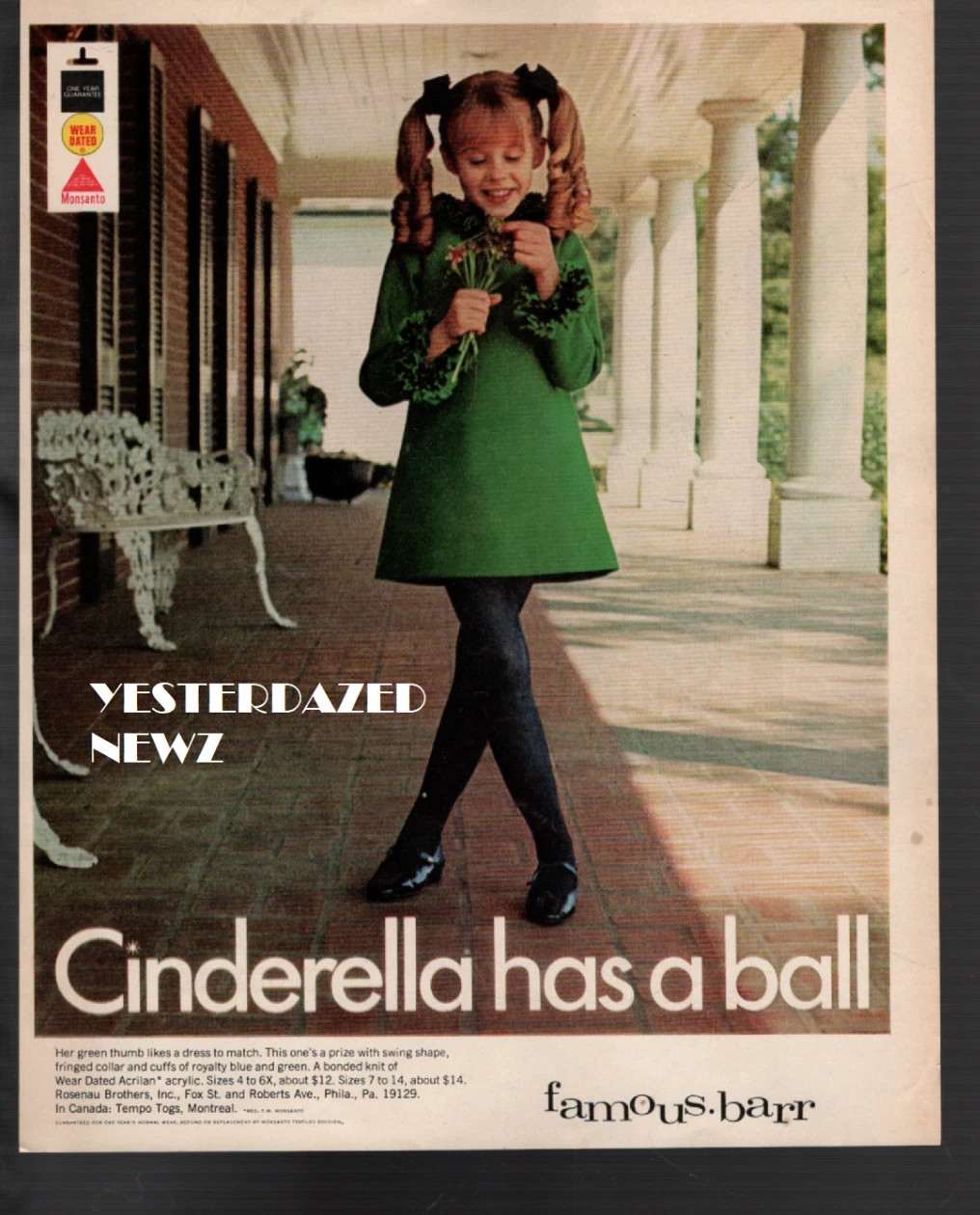 1968 Print Ad for Famous Barr Department Store \ 1968 Print Ad for Famous Barr Department Store \