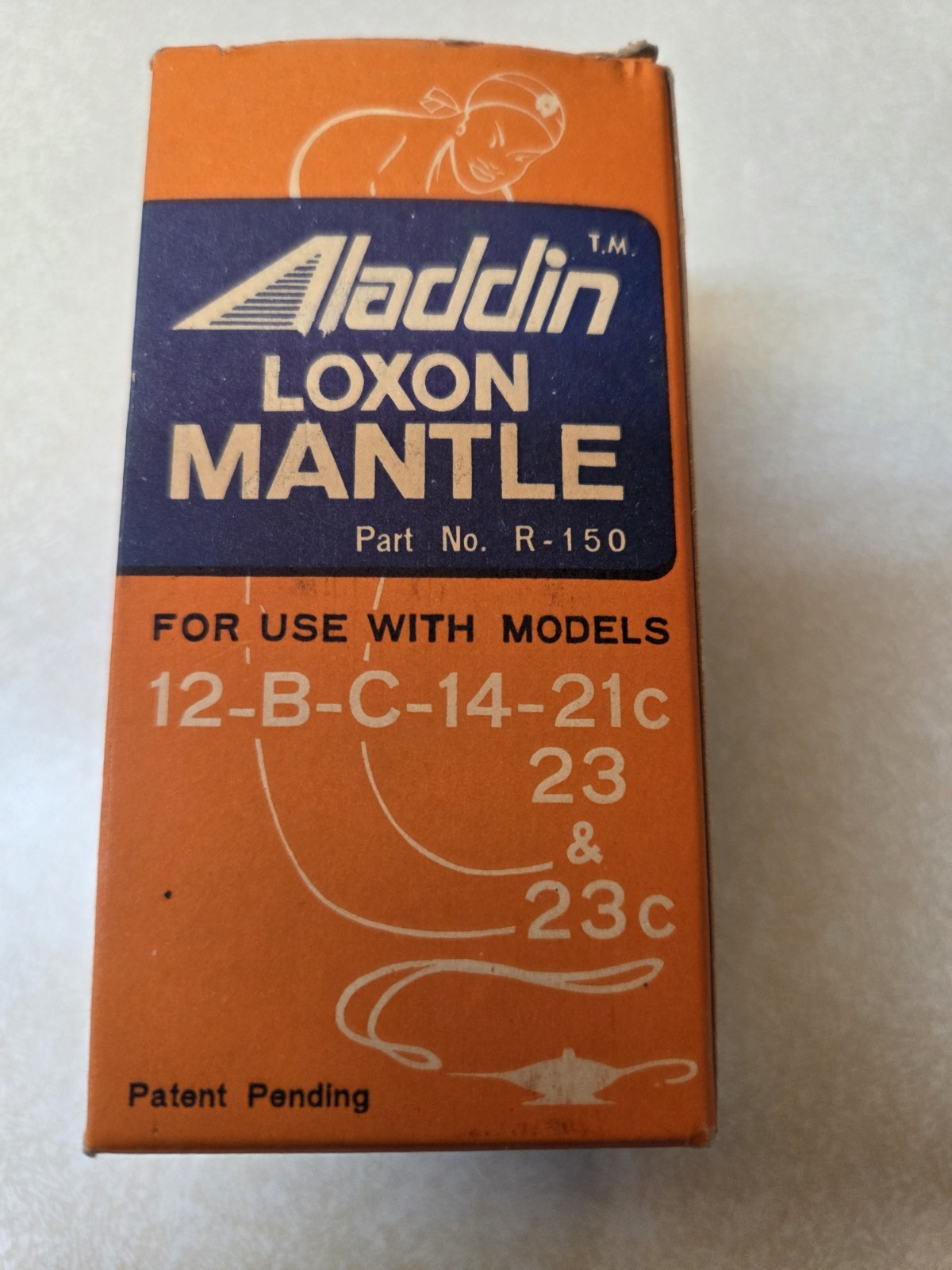 ALADDIN R-150 LOXON MANTLE For Models 12-B-C-14-21C-23 & 23C Old Stock