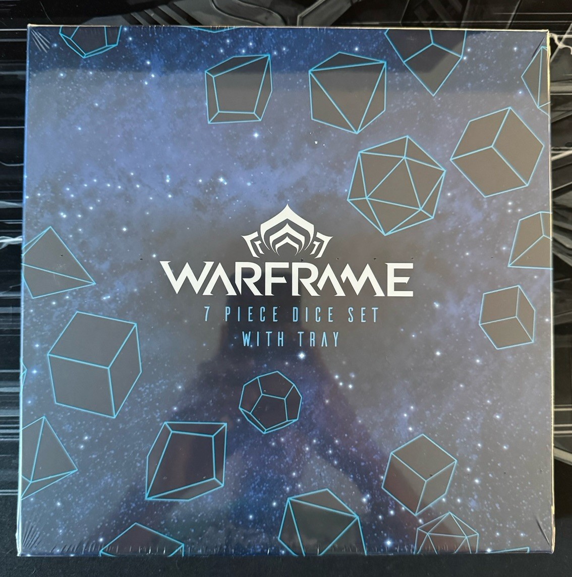 Warframe 7-Piece Dice Set + Tray