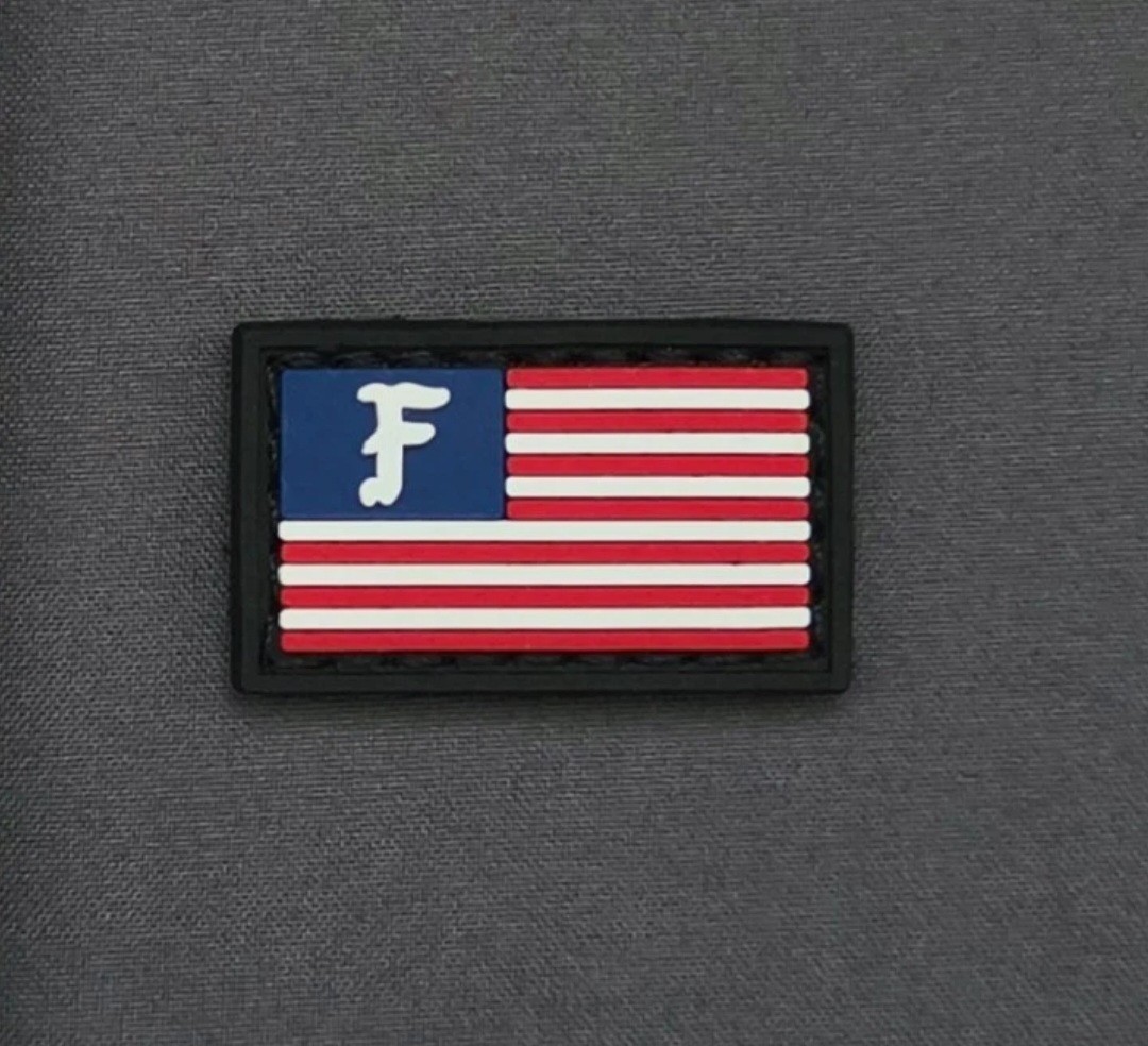Authentic Forward Observations Group Mini 'F' Flag Patch FOG SUPDEF PVC DEVGRU