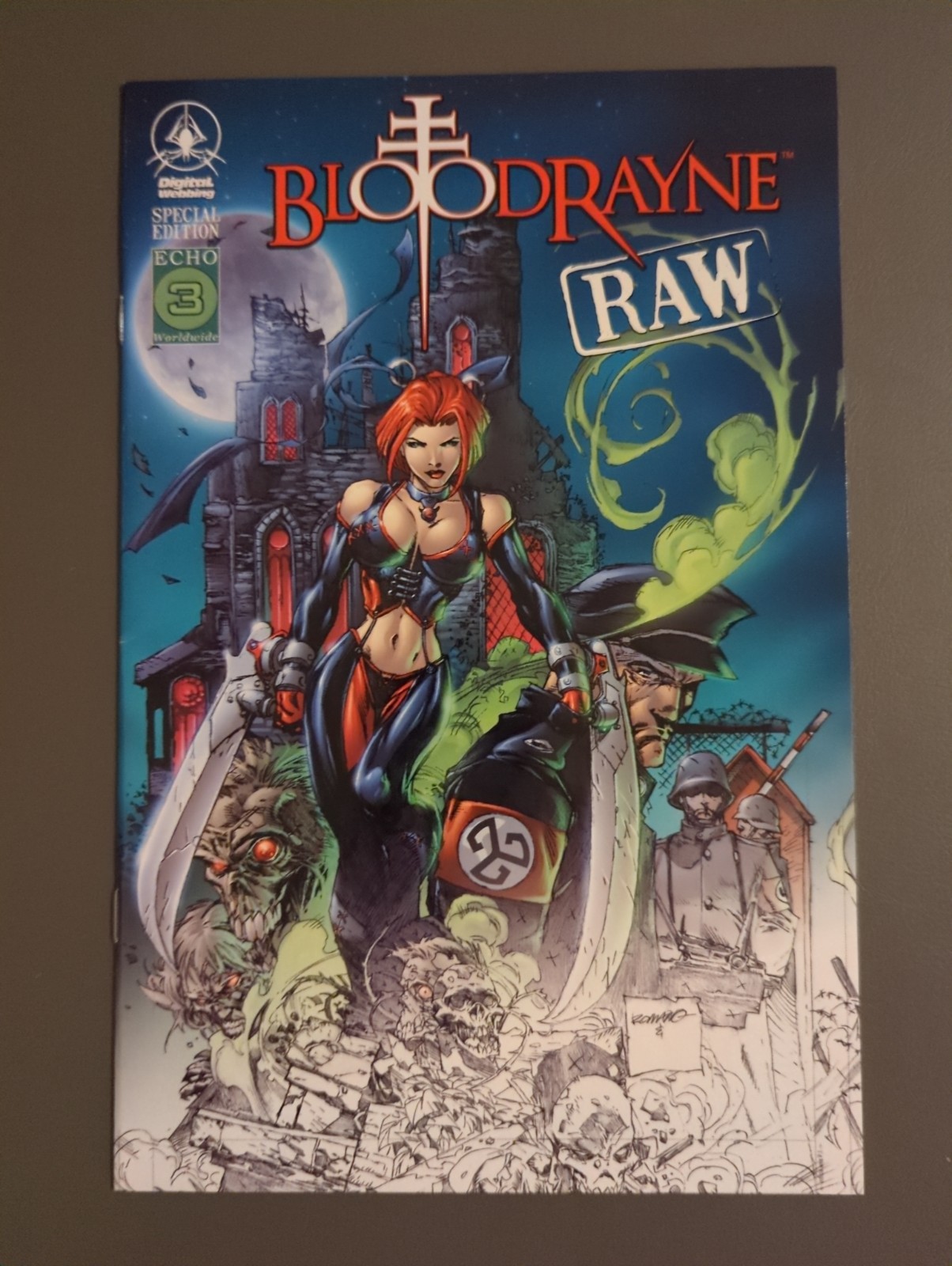 Bloodrayne Raw 1 Special Edition Digital Webbing Echo 3 Worldwide Romano Cover