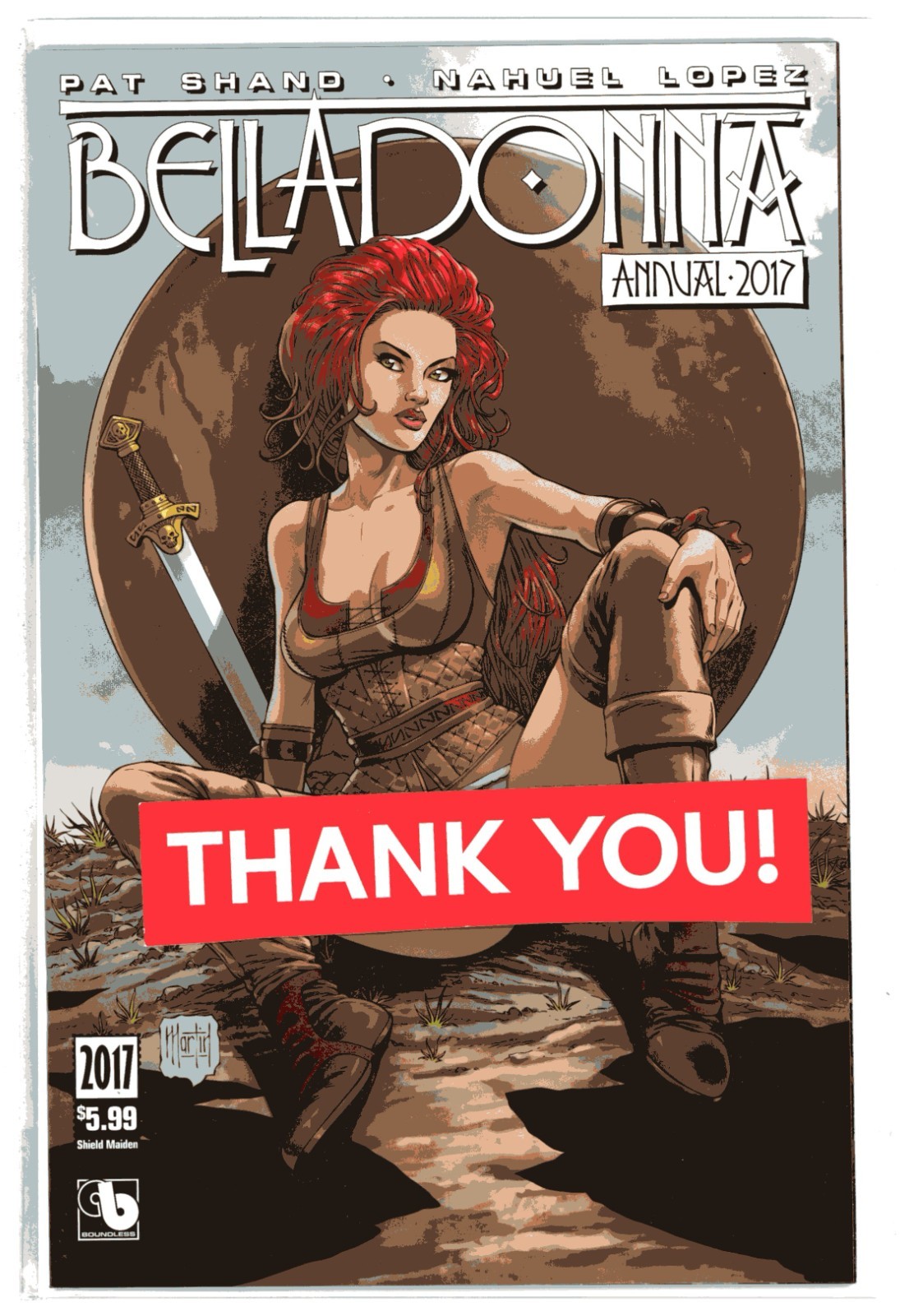 Belladonna Annual 2017 - Shield Maiden Cover 🟦➡️ NM