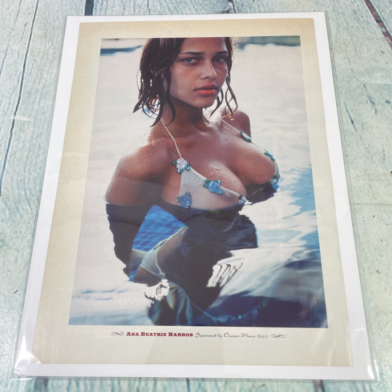 2002 Sexy Lady Hot Body Cleavage Bikini Vtg Print Ad/Poster Pinup Magazine Page