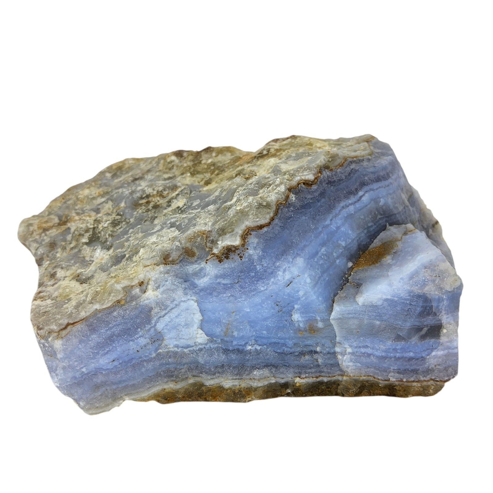 Blue Lace Agate, 1.25 lbs, cabbing rough, lapidary, #R-6429