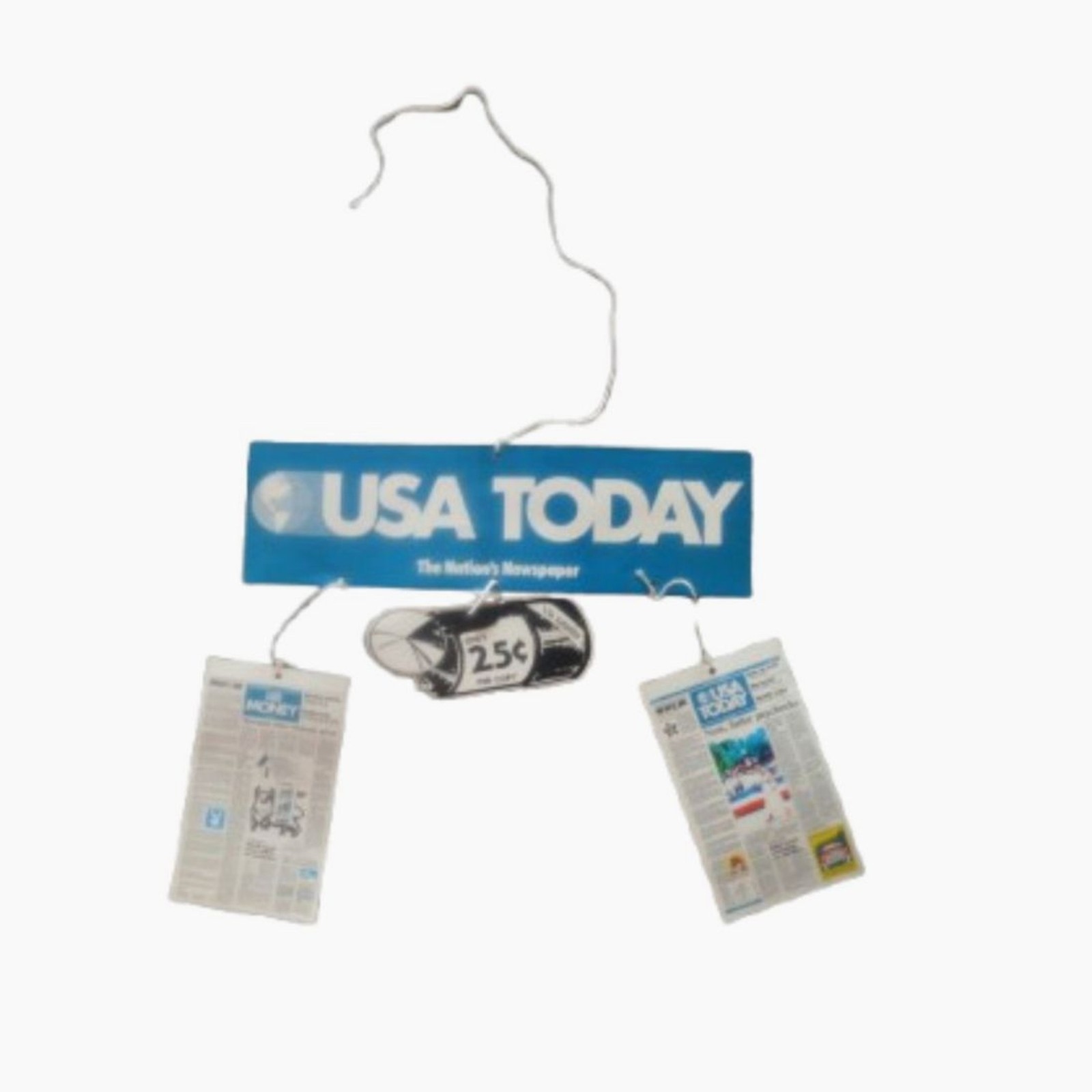 NOS Vintage USA TODAY Newspaper Hanging Retail Display Point of Purchase Mobile