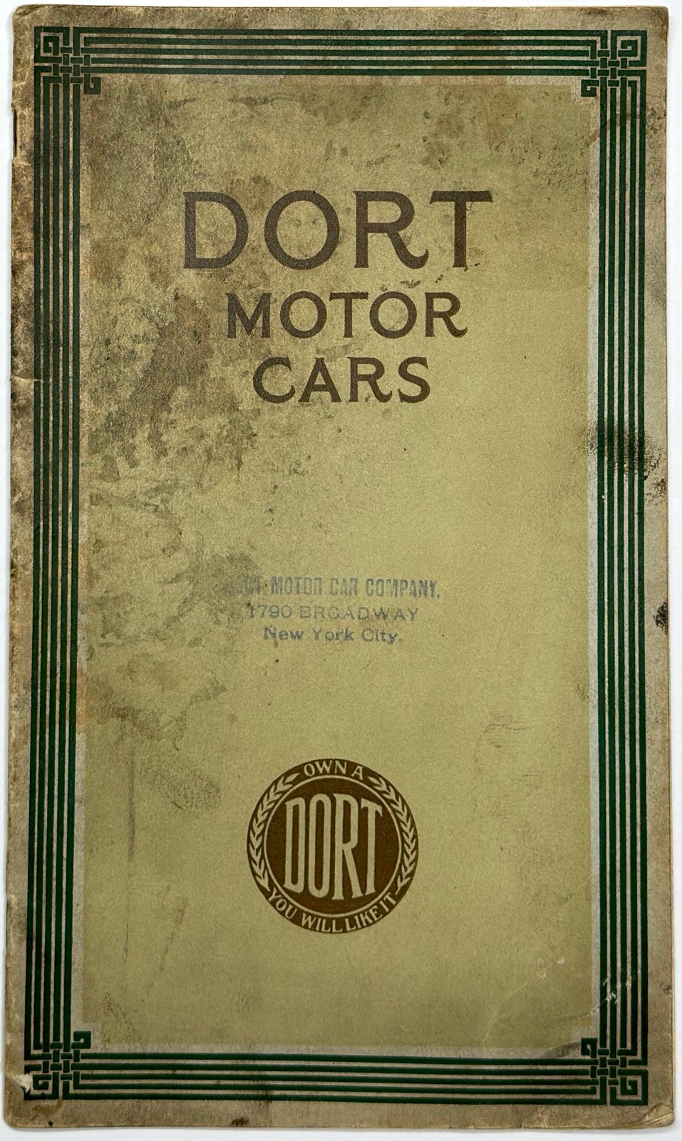 1916 DORT MOTOR CARS TOURING AUTOMOBILE TRADE CATALOG FLINT MICHIGAN ILLUSTRATED